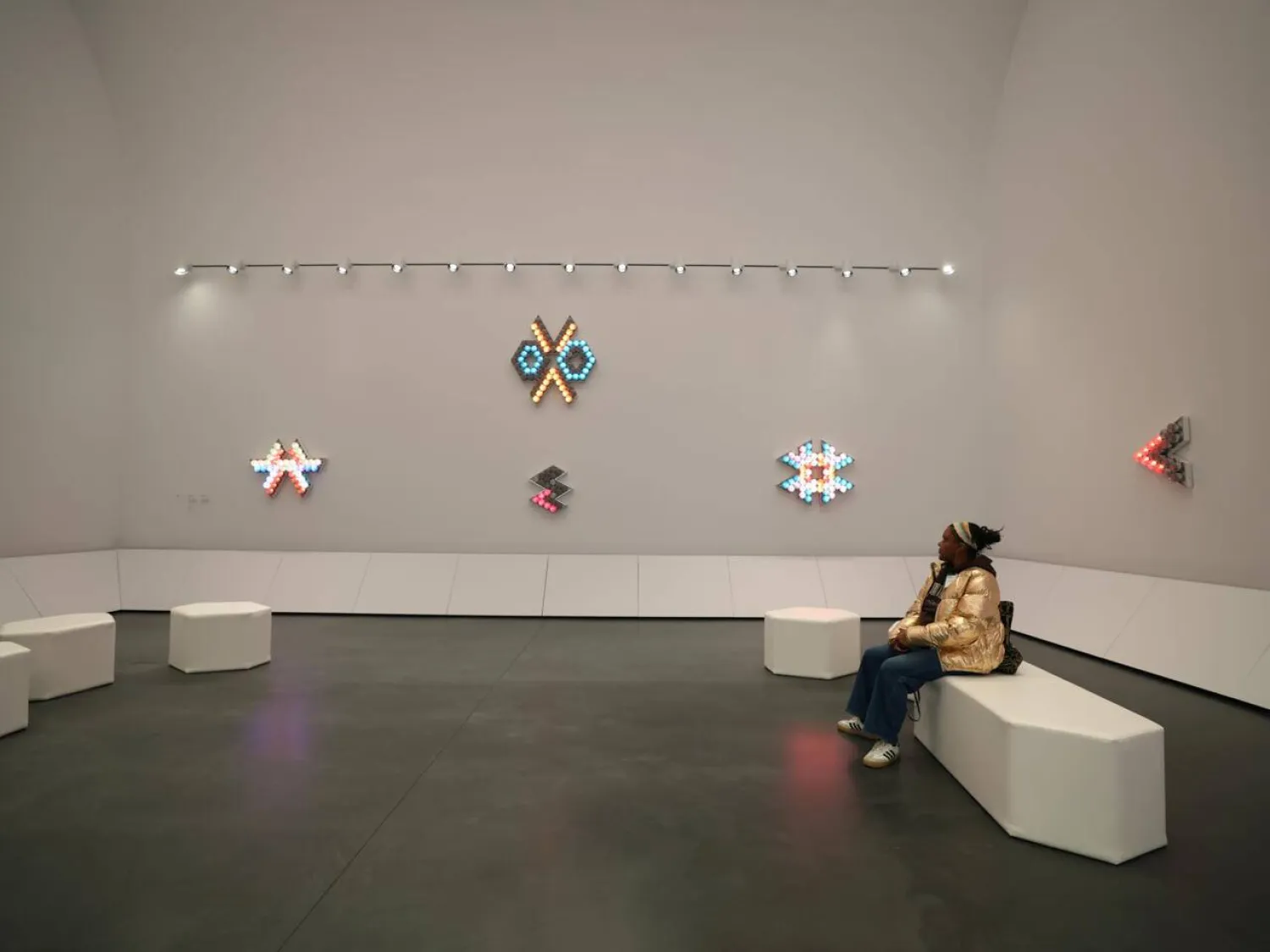 To mark its reopening, the Studio Museum is mounting a retrospective on Ton Lloyd, whose works were shown in the museum's 1968 inaugural show. TIMOTHY A. CLARY / AFP
