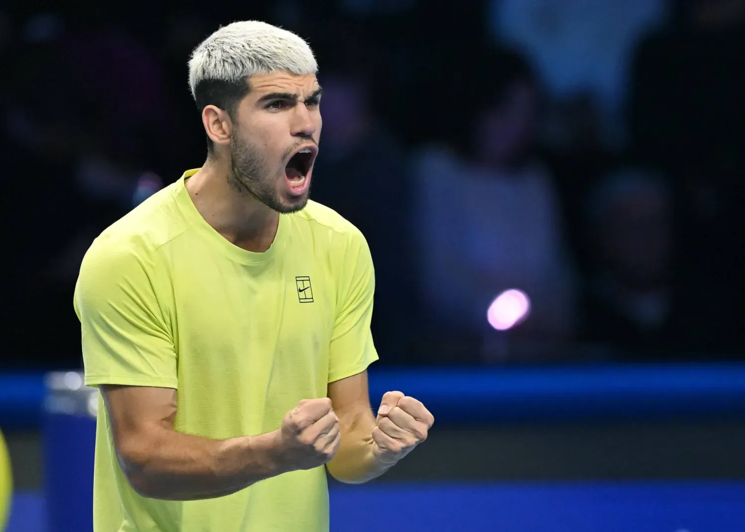 Alcaraz zaferini kutluyor (EPA)