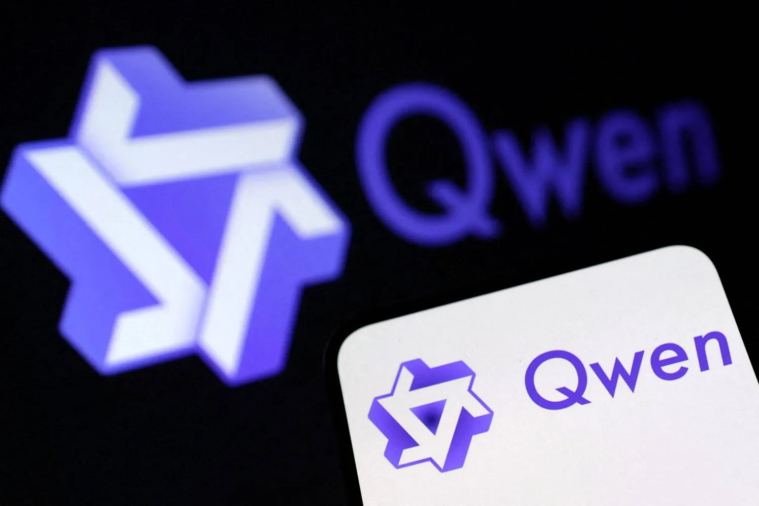 The Qwen logo is seen in this illustration taken, January 29, 2025. (Reuters)