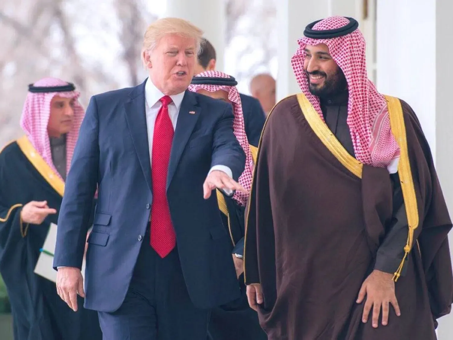 Veliaht Prens Muhammed bin Selman, Beyaz Saray’da Trump ile bir araya geldi