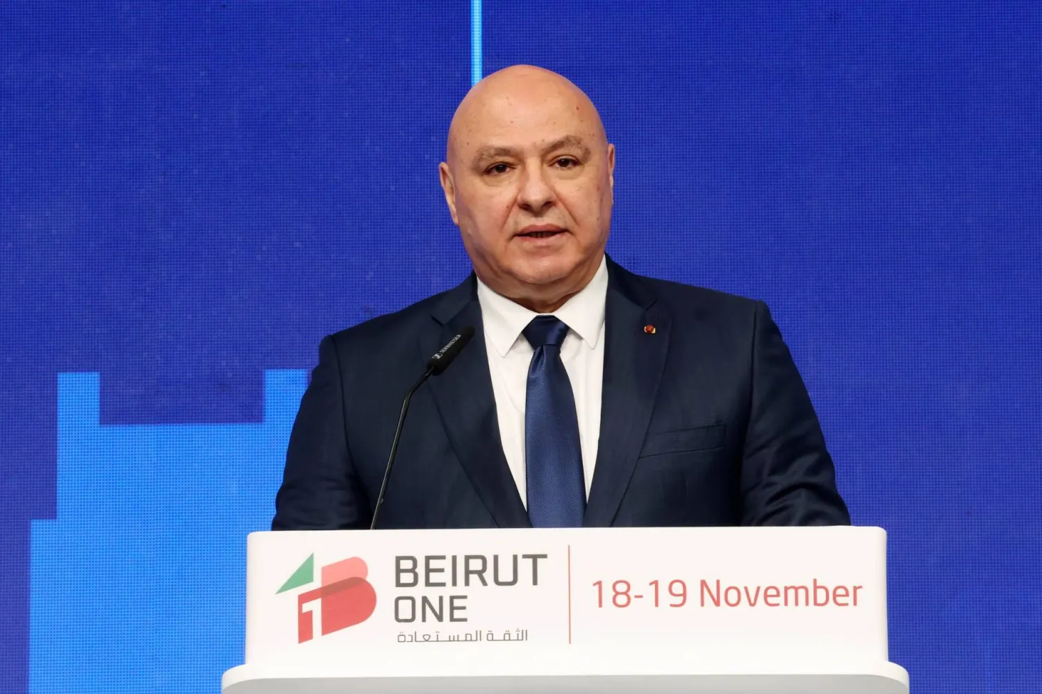 الرئيس جوزيف عون في كلمة له خلال حضوره مؤتمر «بيروت 1» (الرئاسة اللبنانية)