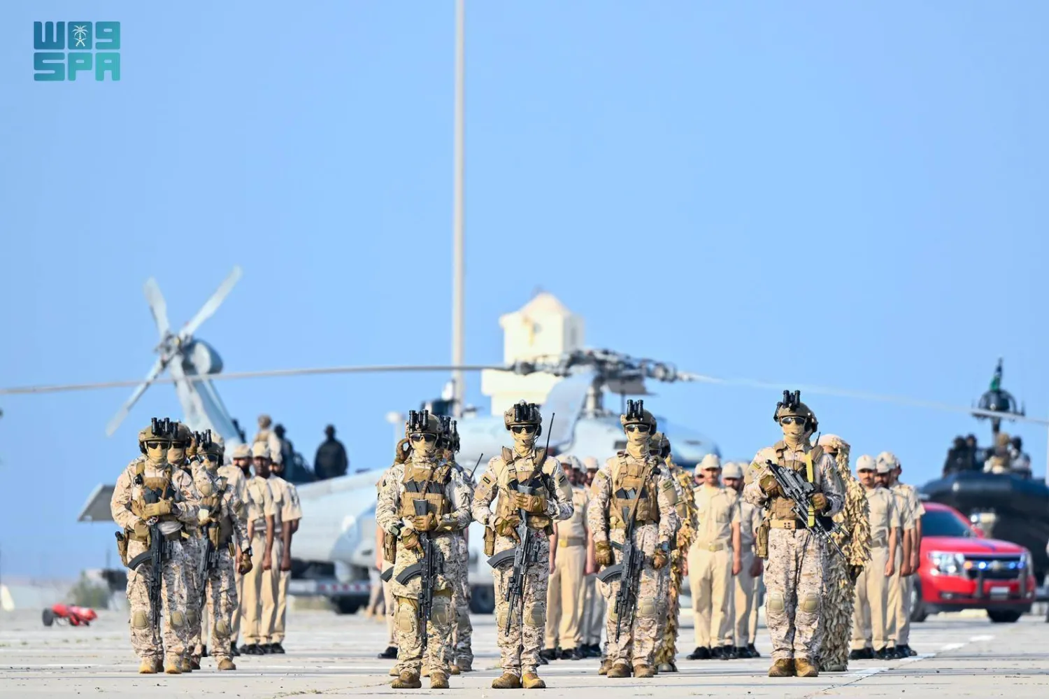 جانب من مناورات عسكرية استضافتها السعودية في 9 نوفمبر (واس)