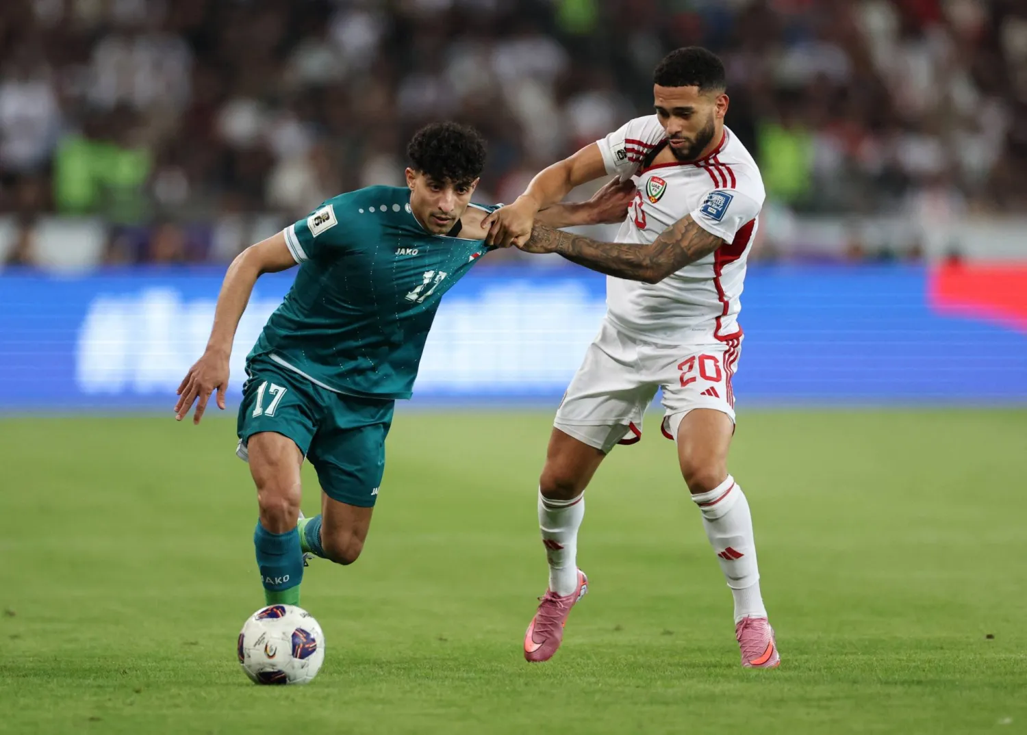 العراق هزم الإمارات في البصرة وتأهل للملحق العالمي (رويترز) 