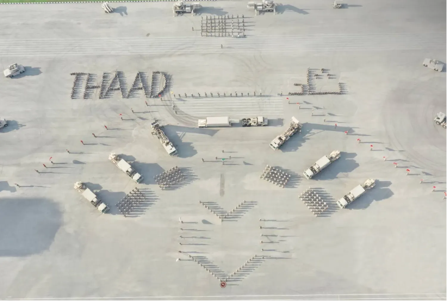 A view of the inauguration of the THAAD missile-defense system in Saudi Arabia (SPA)