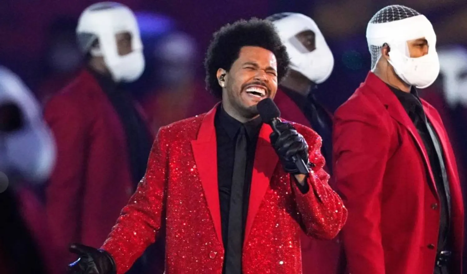 The Weeknd performs in Tampa, Florida. AP file photo