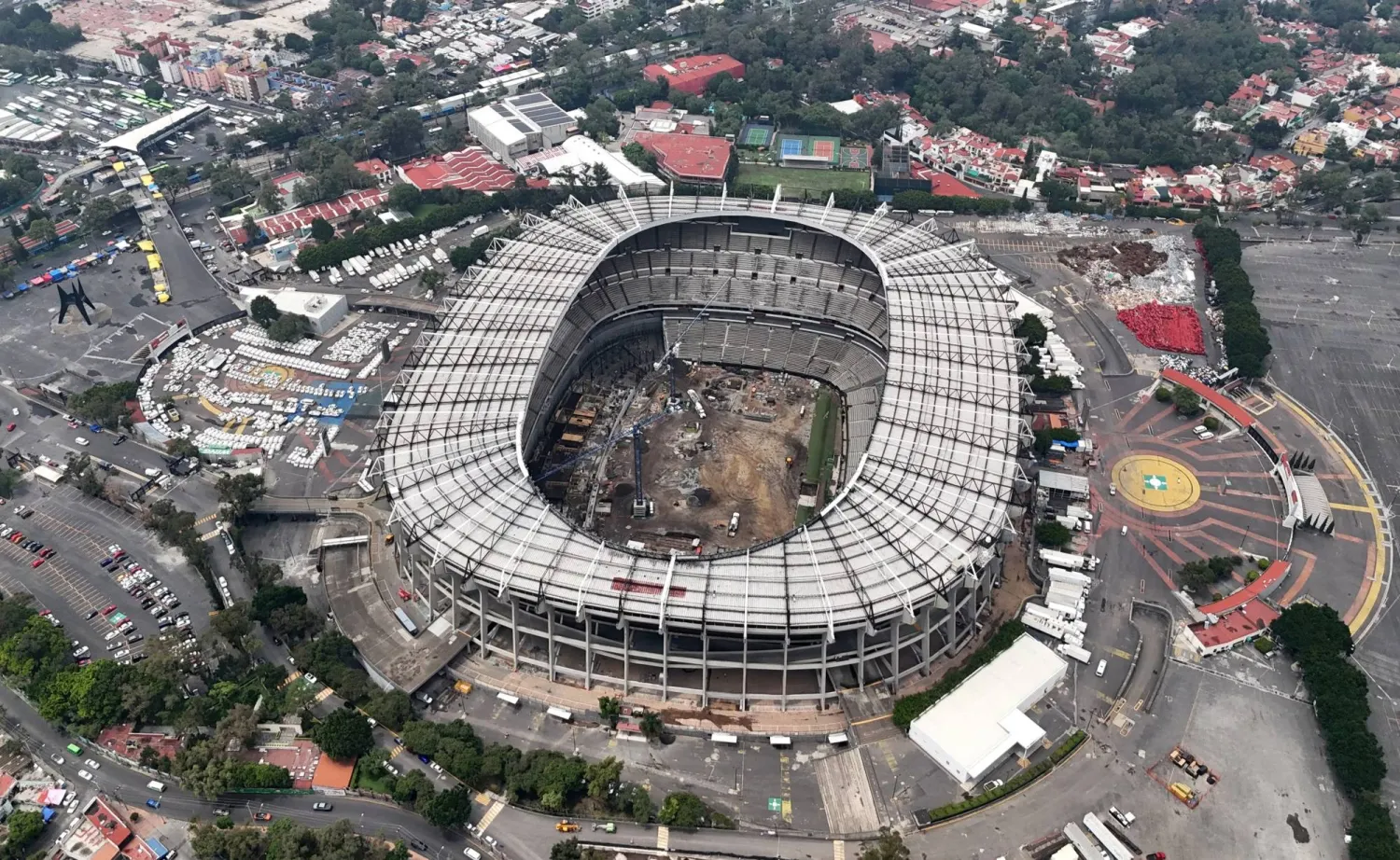 ملعب «أزتيكا» في العاصمة المكسيكية مكسيكو سيتي (رويترز)