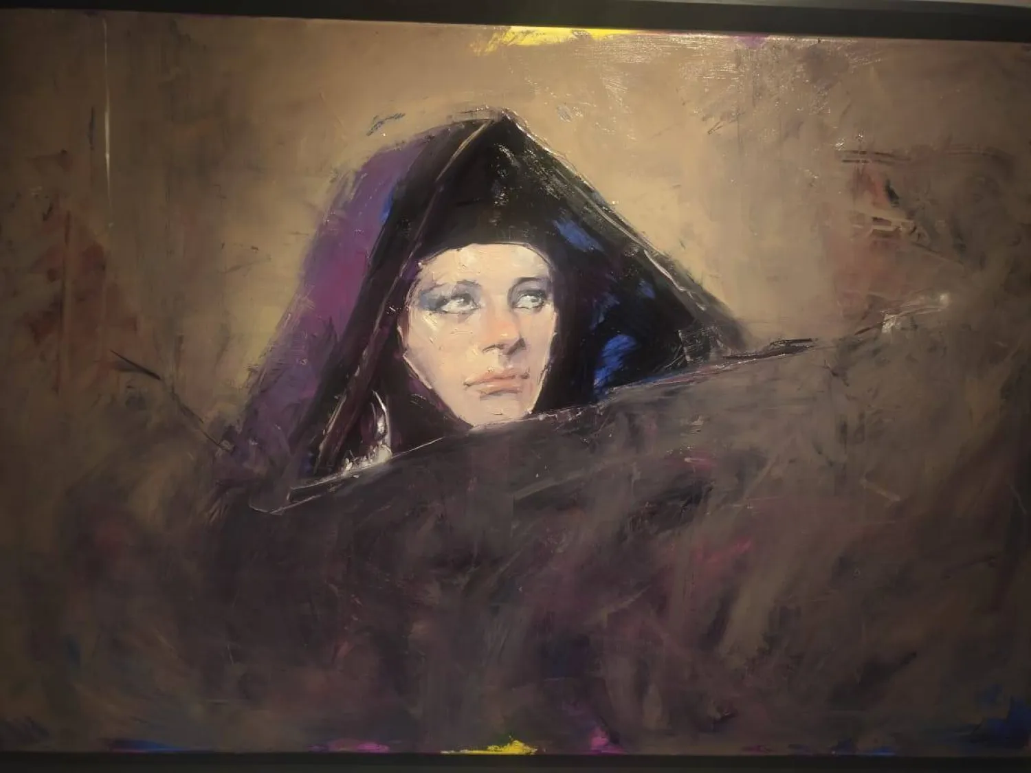 مشهد من فيلم «المومياء» ضمن المعرض (الشرق الأوسط)