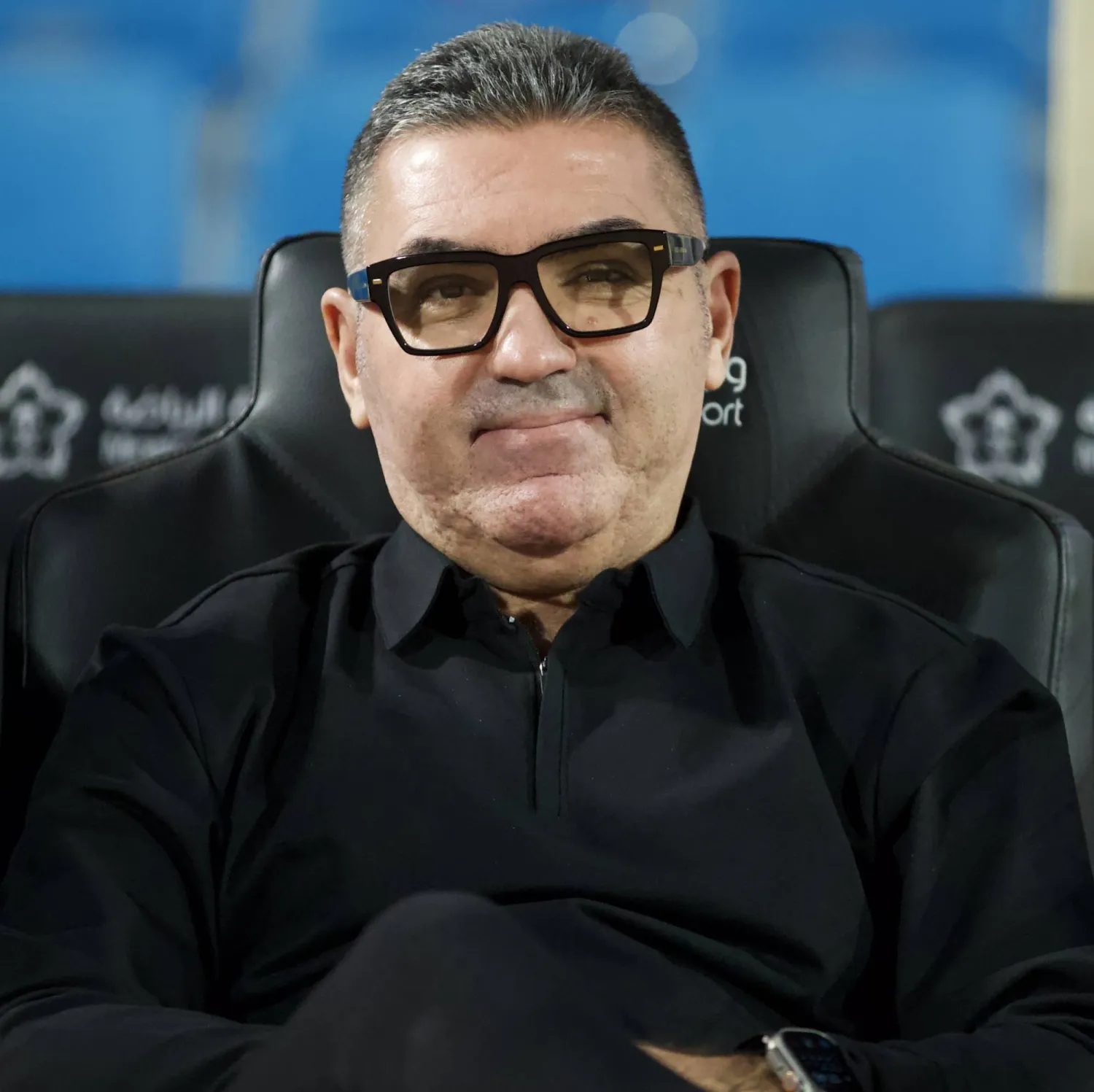 التونسي جلال القادري مدرب فريق الحزم (تصوير: نايف العتيبي)