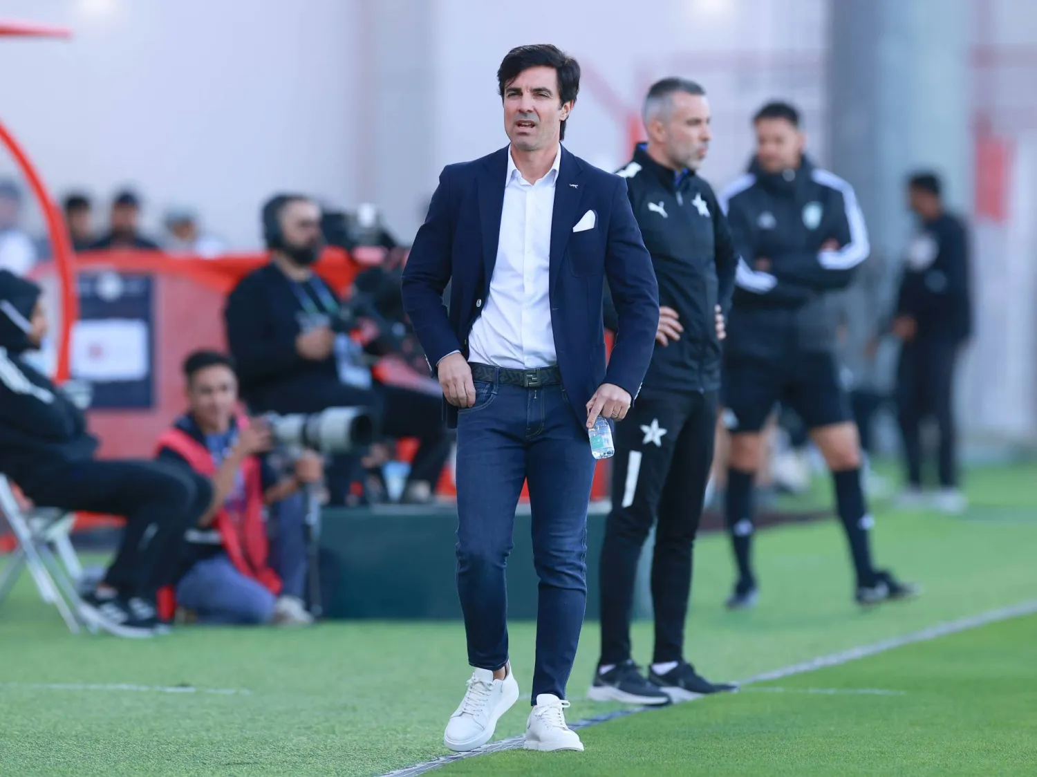 ماريو سيلفا مدرب فريق ‎النجمة (تصوير: عدنان مهدلي)