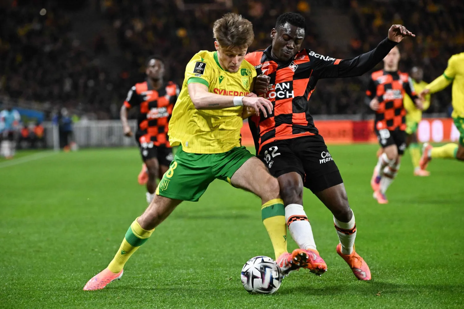 نانت انتزع التعادل من لوريان (أ.ف.ب)