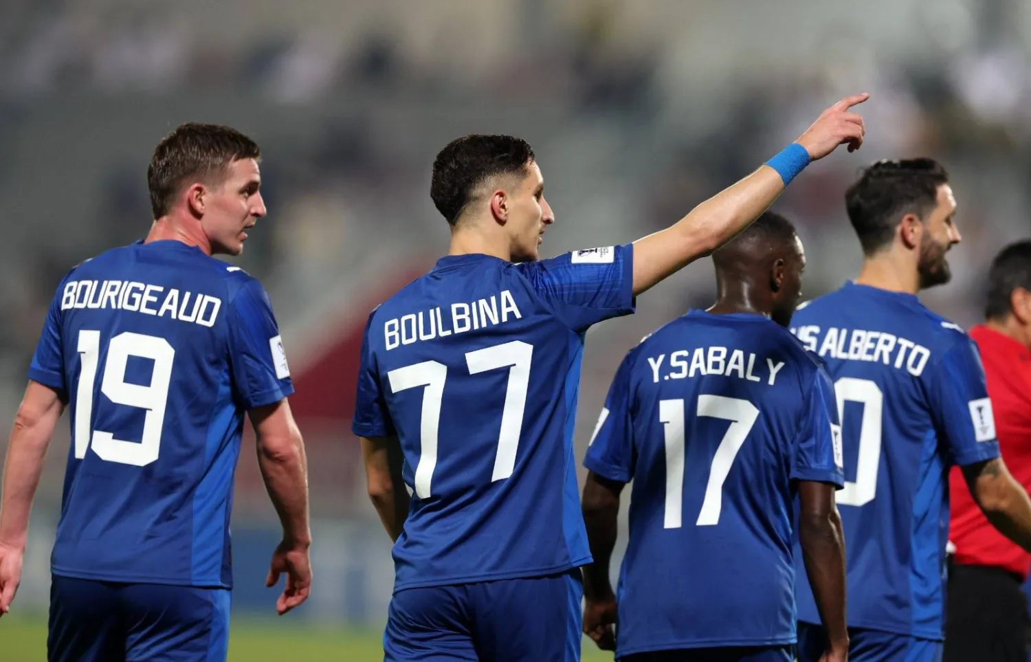 فرحة لاعبي الدحيل برباعيتهم في الاتحاد (الدحيل القطري)