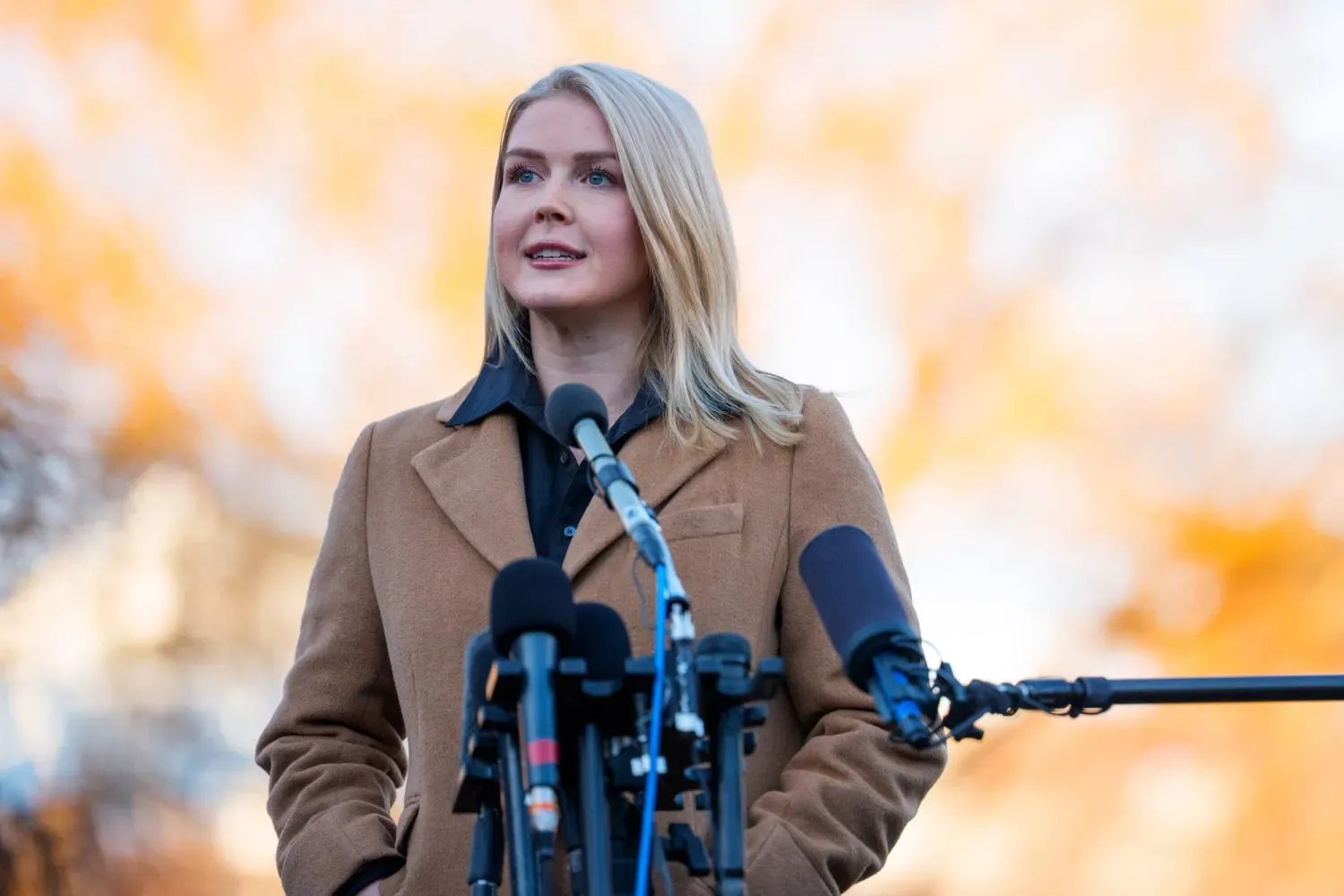 Beyaz Saray sözcüsü Karoline Leavitt, gazetecilere yaptığı açıklamadan bir kare (EPA)