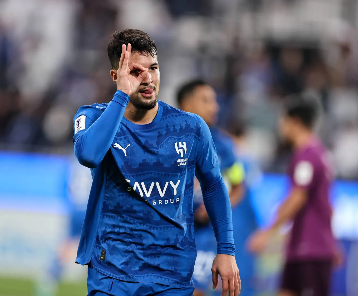 البرازيلي ماركوس ليوناردو مهاجم فريق الهلال (تصوير: سعد العنزي)