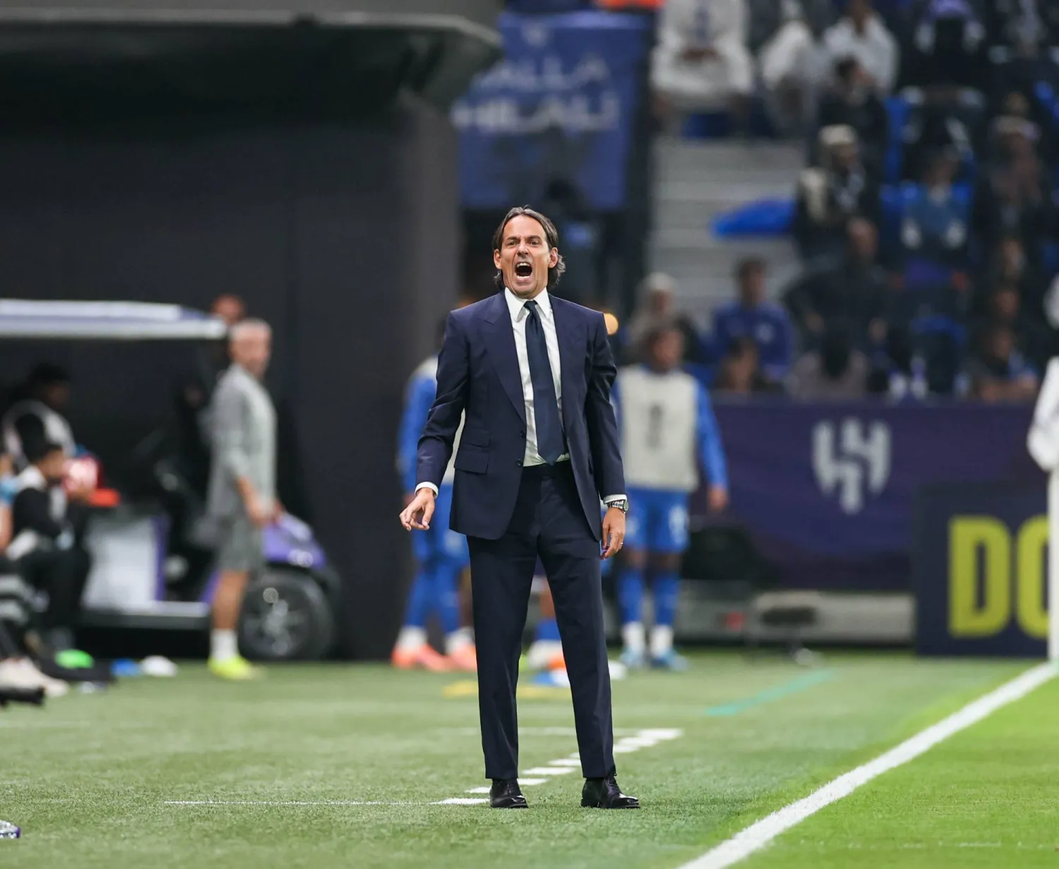 الإيطالي سيموني إنزاغي مدرب فريق الهلال (تصوير: سعد العنزي)