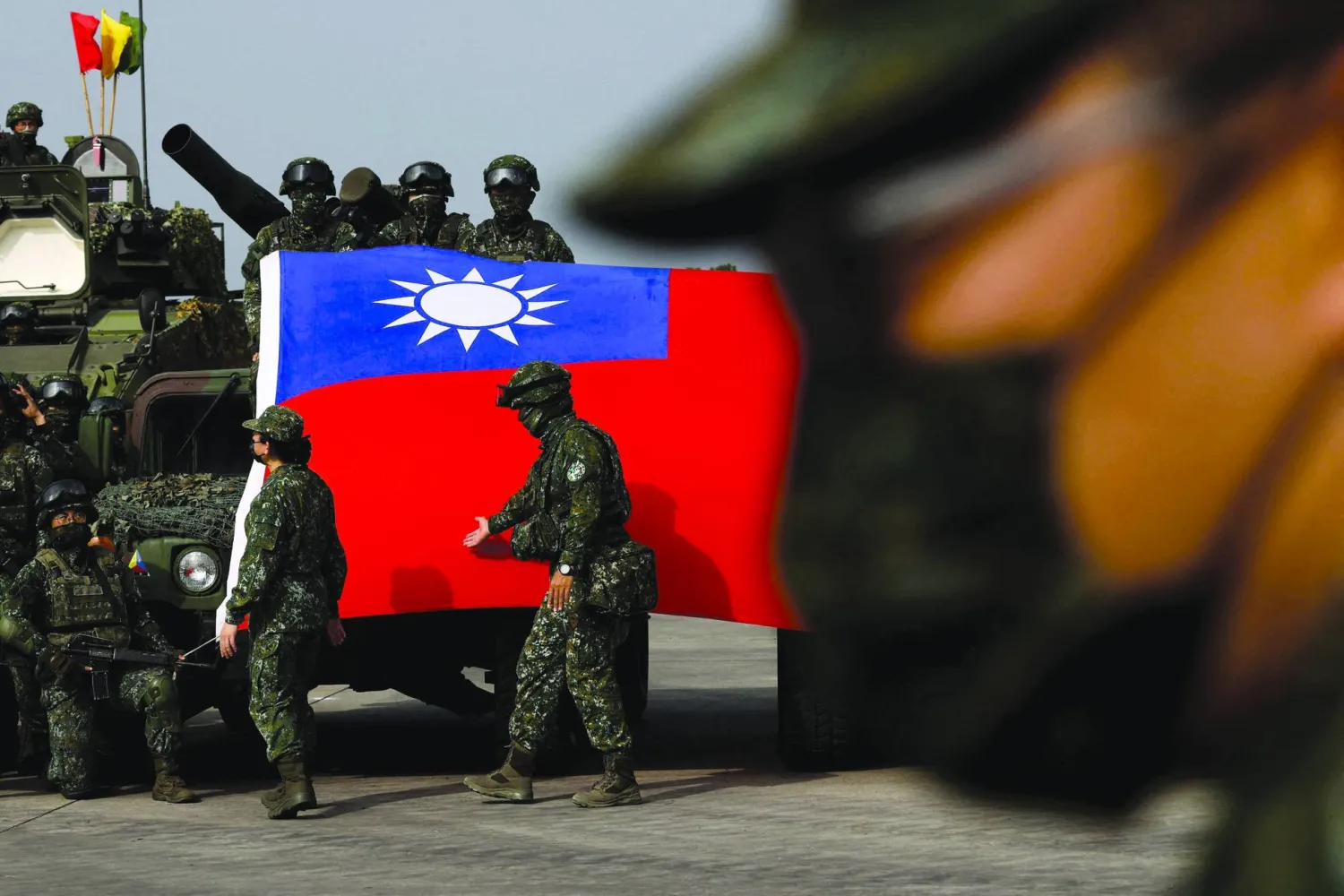 القوات المسلحة التايوانية تُجري تدريبات روتينية (رويترز)