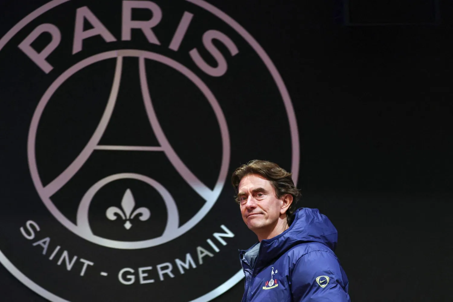 Tottenham Hotspur's Danish head coach Thomas Frank arrives for a press conference at the Parc des Princes stadium, in Paris, on November 25, 2025, on the eve of the UEFA Champions League first round day 5 football match between Paris St Germain and Tottenham Hotspur. (AFP)