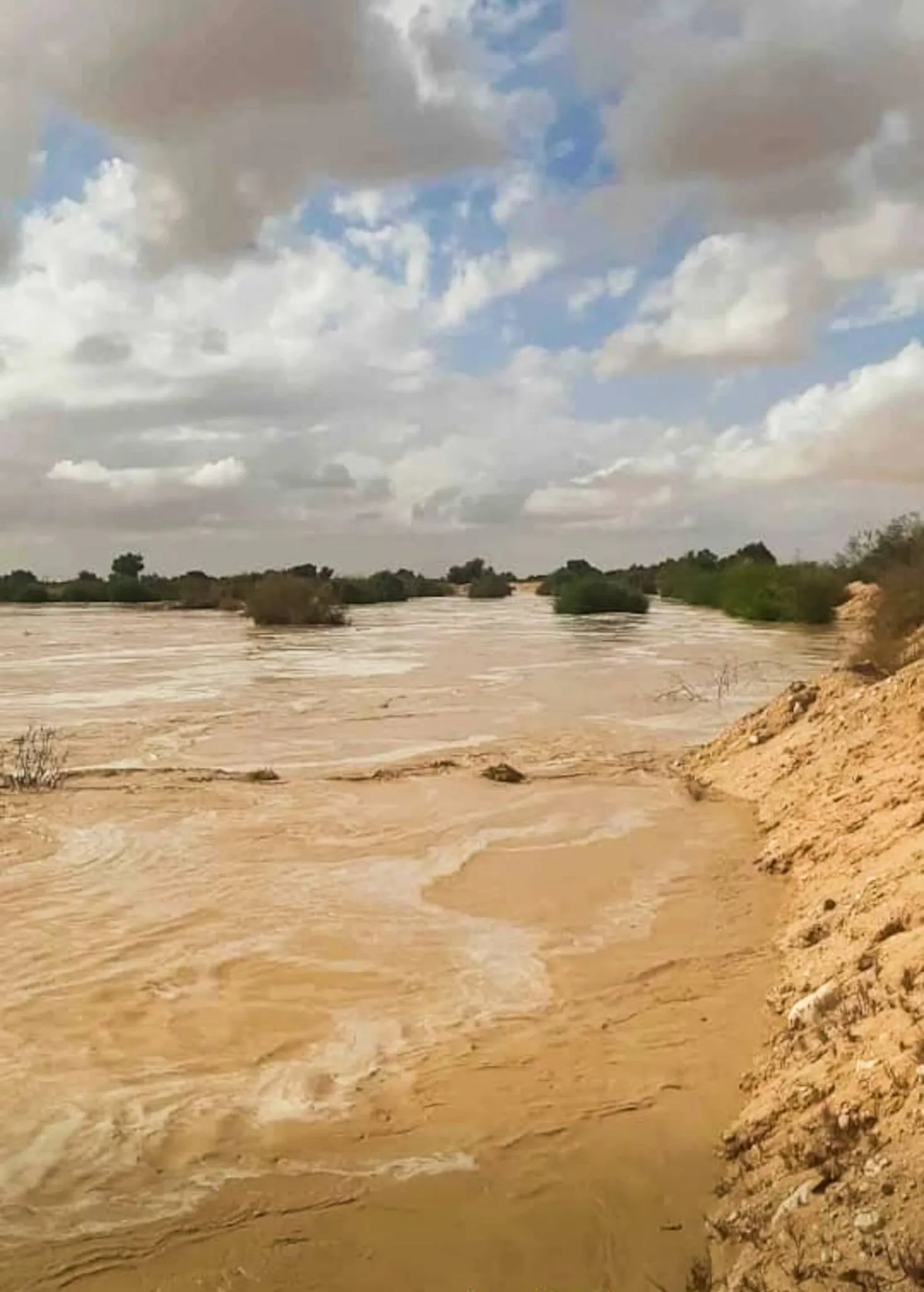 آثار السيول في عدد من المحافظات المصرية (وزارة الموارد المائية)