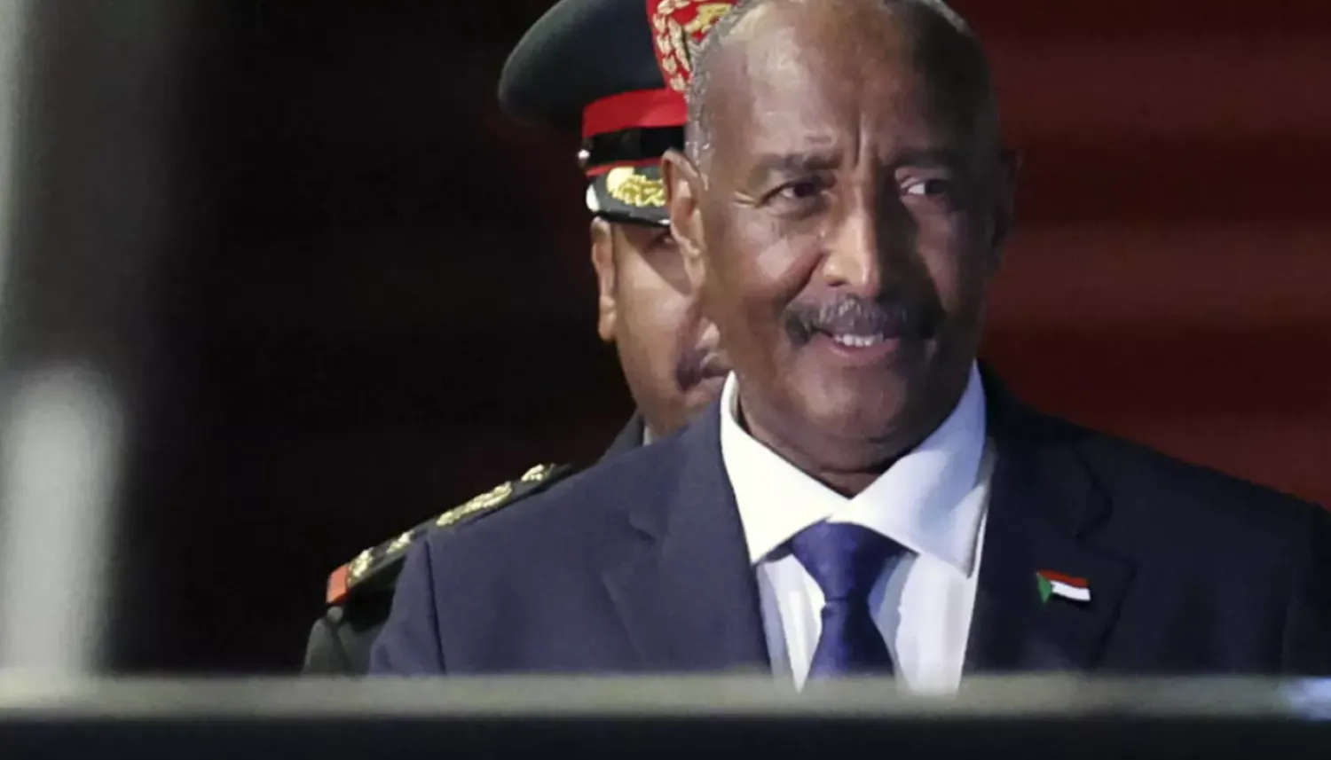 Sudan's army chief Abdel Fattah al-Burhan arrives at Beijing Capital International Airport Sept. 3, 2024. © Florence Lo, AP
