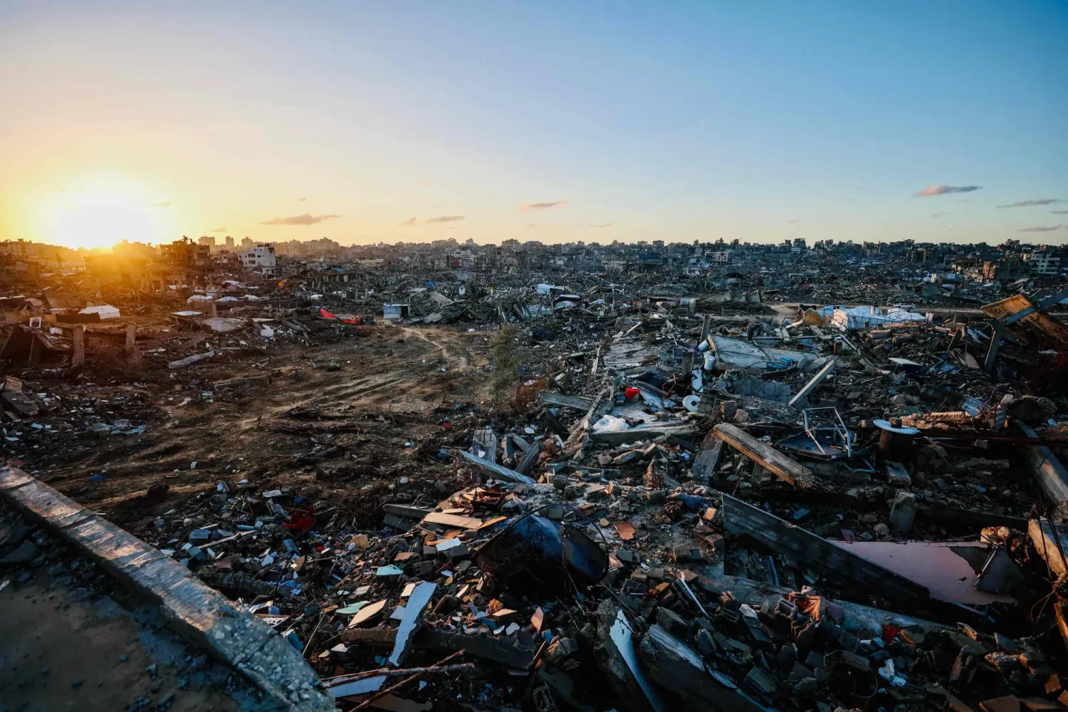 Cebaliye, Kuzey Gazze Şeridi, 25 Kasım 2025 (AFP)