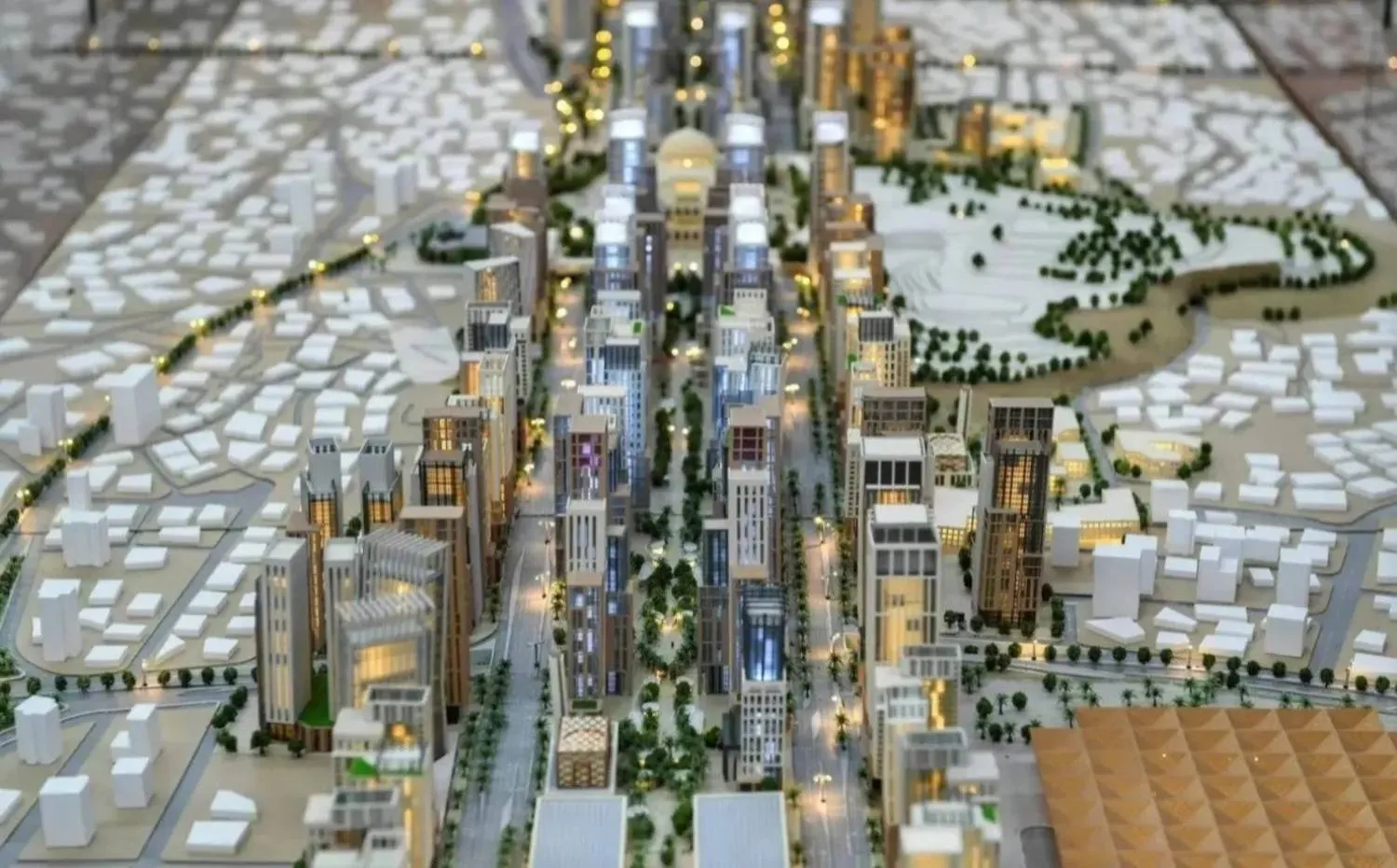 A simulated image of the Masar project developed by Umm Al Qura for Development and Construction (SPA). 