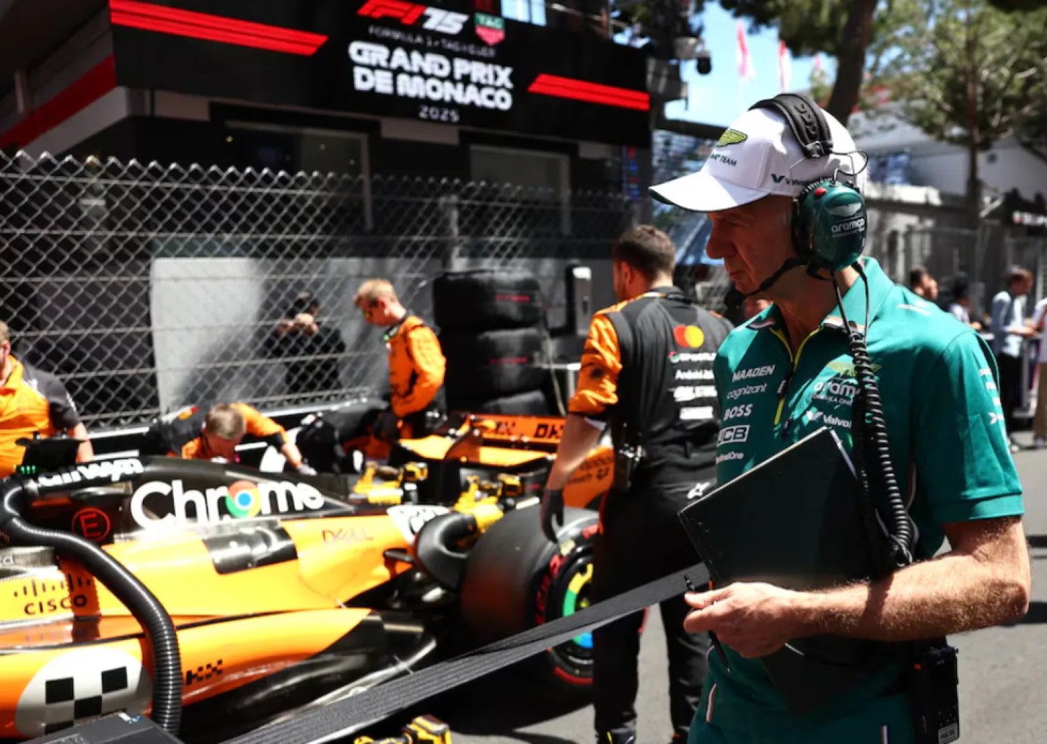 Formula One F1 - Monaco Grand Prix - Circuit de Monaco, Monaco - May 25, 2025 Aston Martin managing technical partner Adrian Newey before the race REUTERS/Jakub Porzycki 