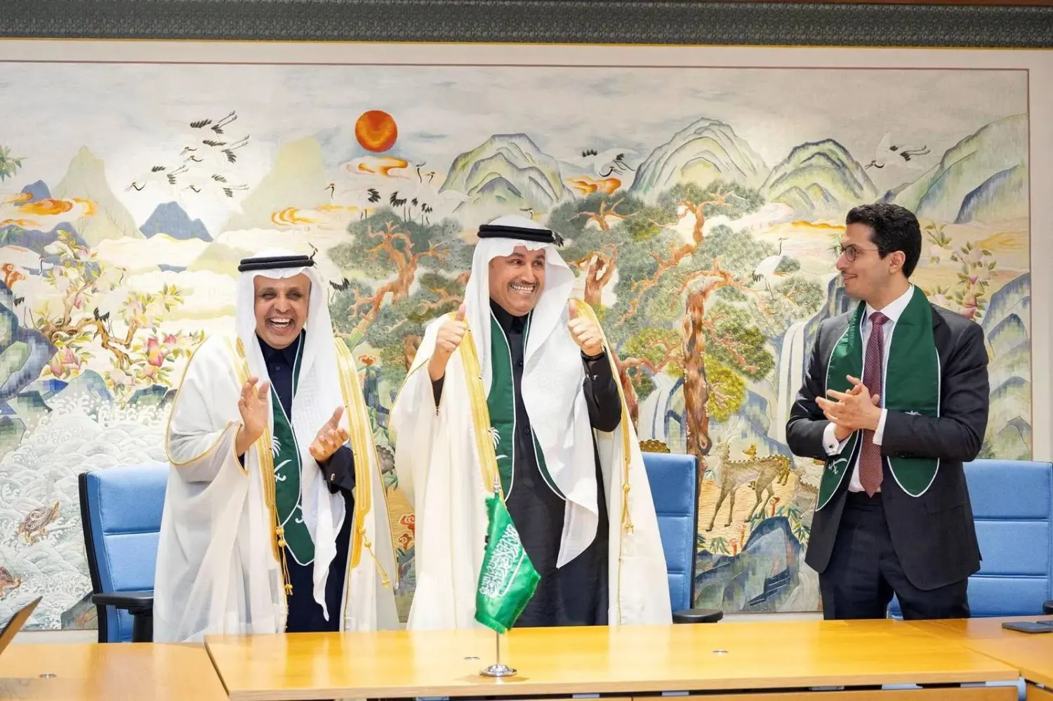 Saudi Arabia received 142 votes from member states during the elections held in London. (SPA)