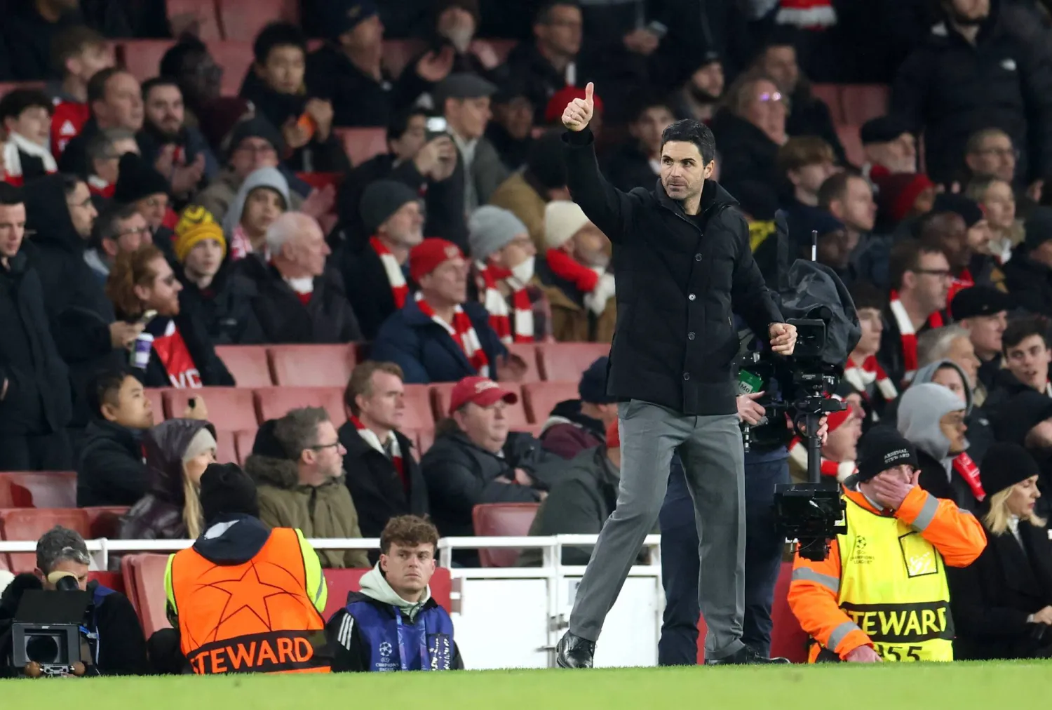 مدرب آرسنال ميكيل أرتيتا (إ.ب.أ)