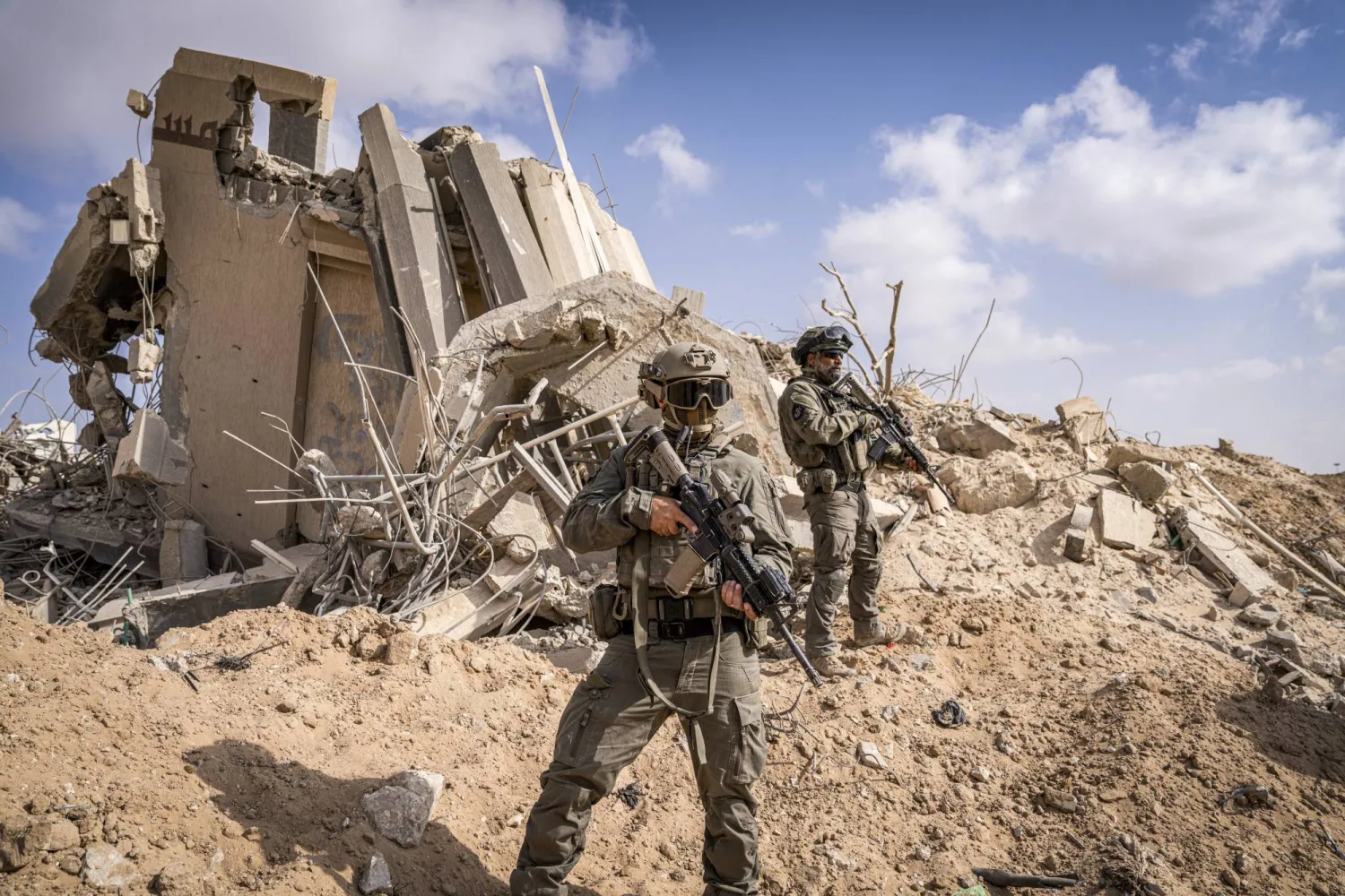 عناصر من الجيش الإسرائيلي في رفح (د.ب.أ)