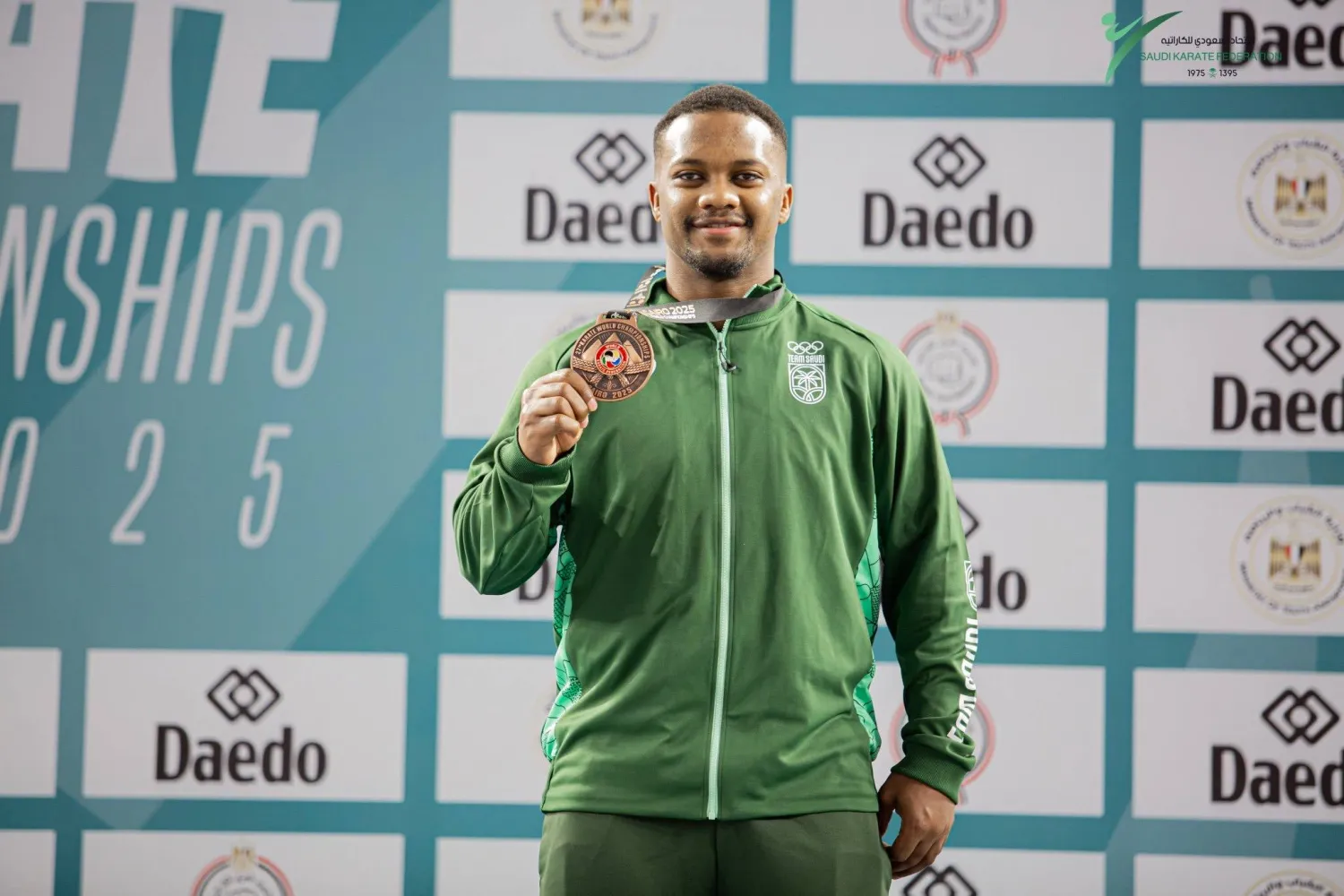 سفياني خلال تتويجه بالبرونزية (الشرق الأوسط)