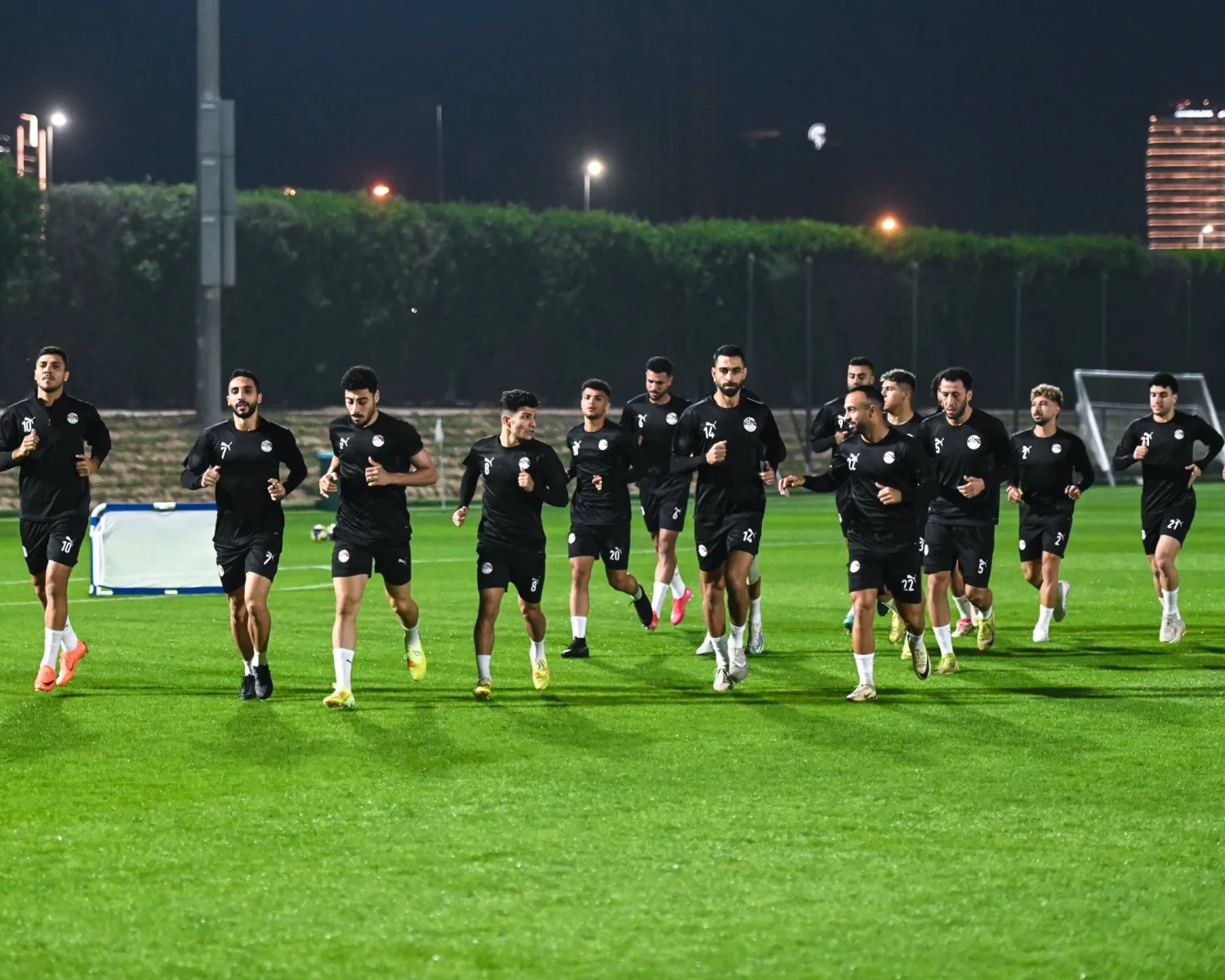 جانب من تدريبات منتخب مصر (الاتحاد المصري)