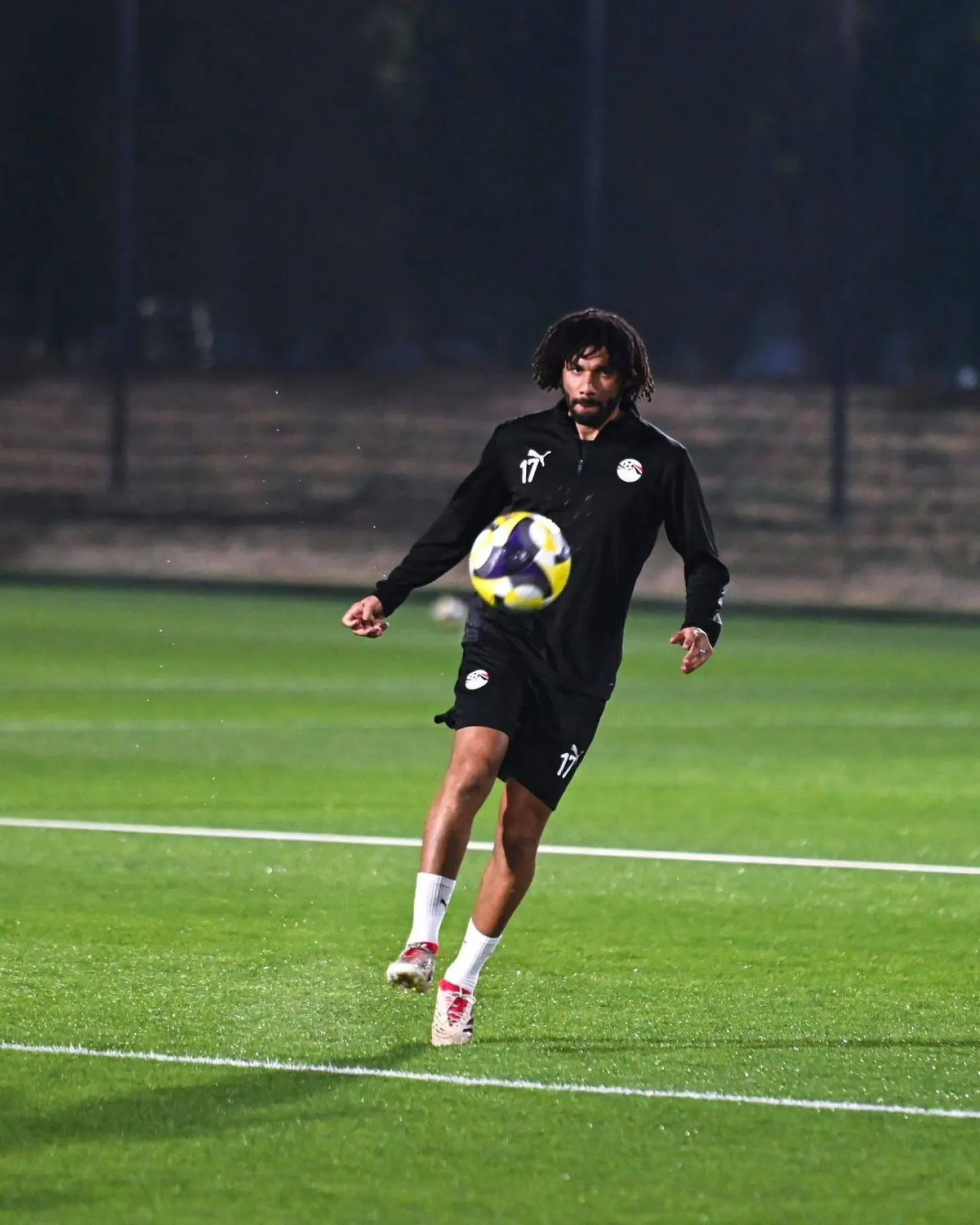 النني خلال التدريبات (الاتحاد المصري)