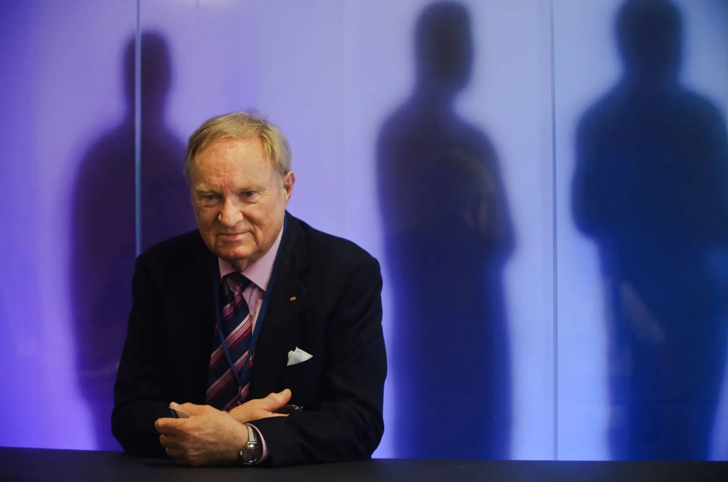 المحامي السويسري لودفيج مينيلي مؤسس عيادة «ديجنيتاس» الرائدة في مجال المساعدة على الموت 15 يونيو 2012 (أ.ف.ب)