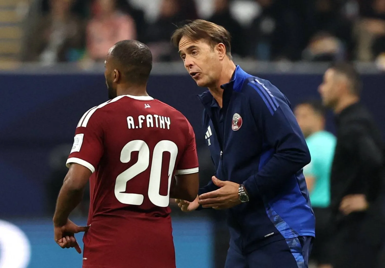 جولين لوبيتيغي مدرب منتخب قطر (رويترز)