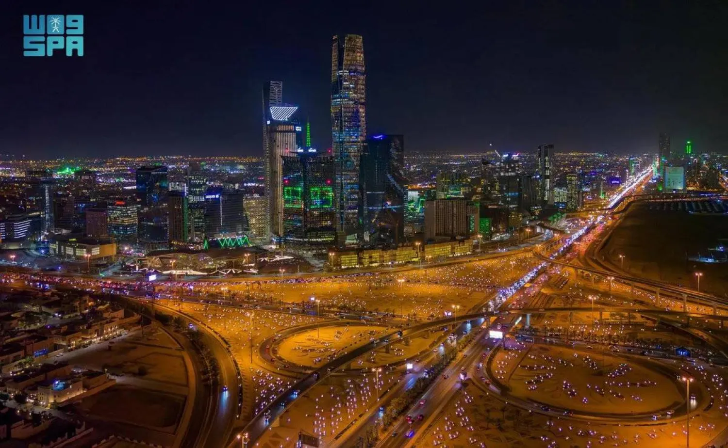 A night view of Riyadh, Saudi Arabia. (SPA)