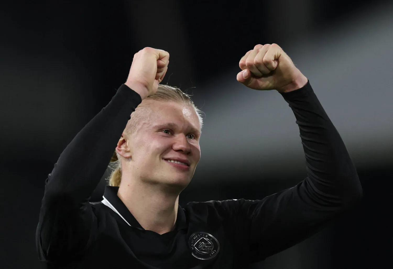 Football - Premier League - Fulham v Manchester City - Craven Cottage, London, Britain - December 2, 2025 Manchester City's Erling Haaland celebrates after the match. (Action Images via Reuters)