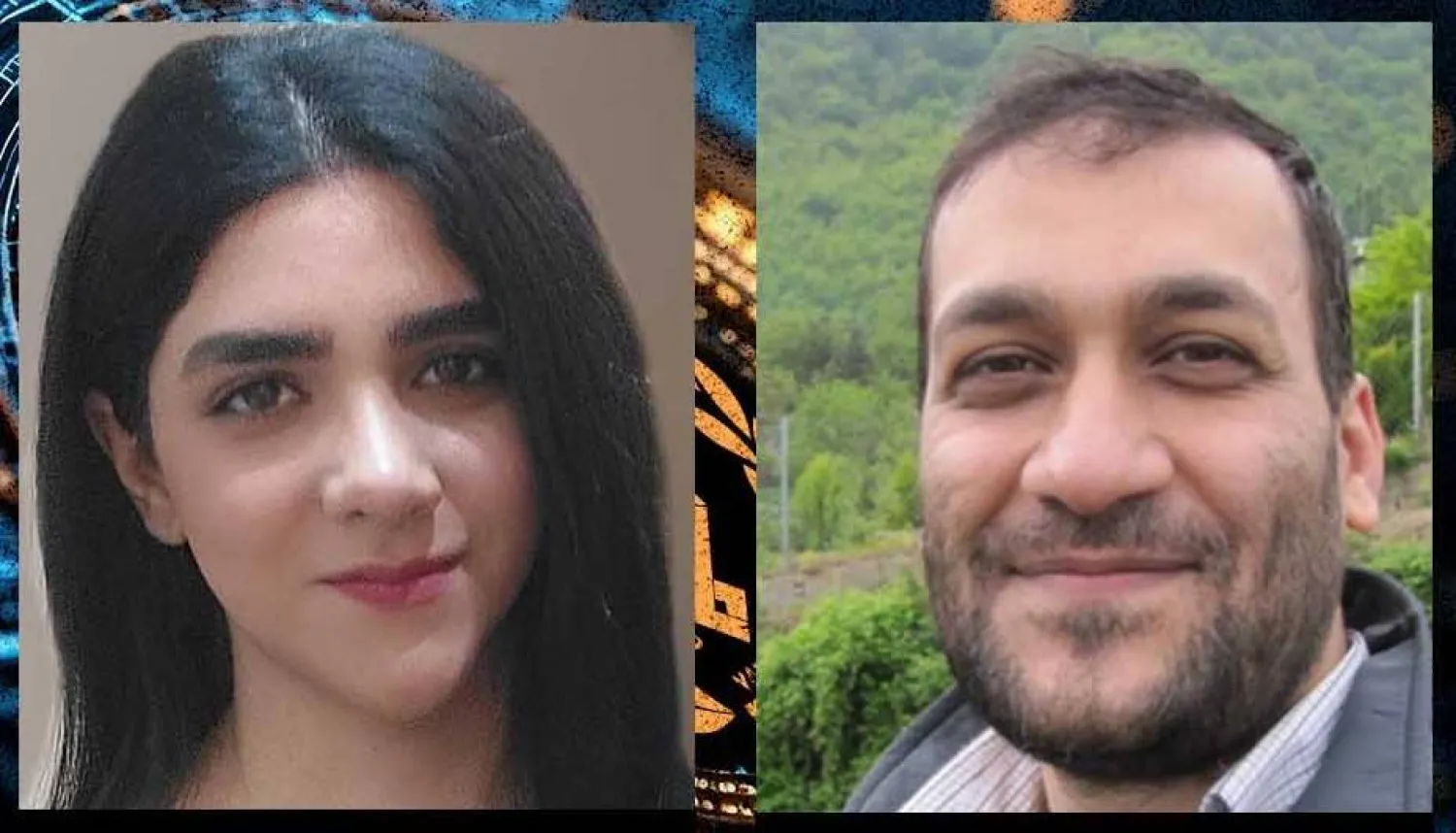 فاطمة صديقيان وشريكها محمد شيرينكار (صفحة البرنامج على «إكس»)