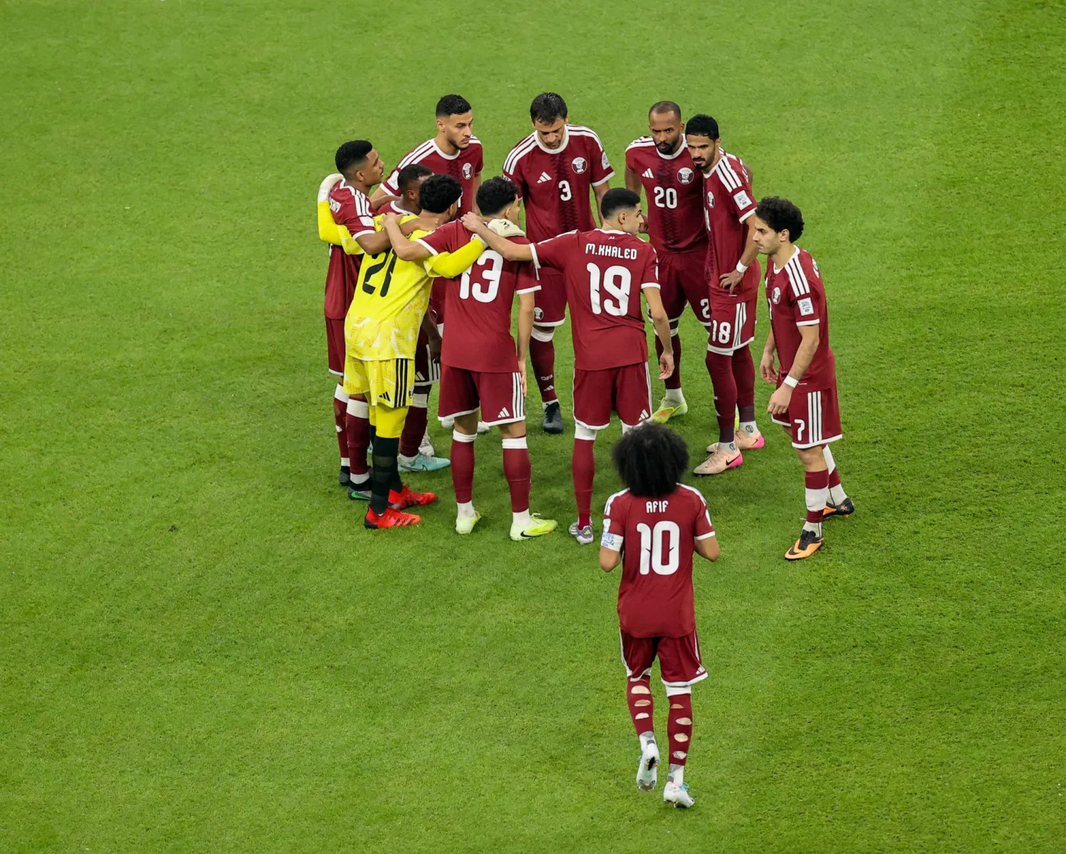 قطر في مهمة صعبة أمام سوريا (تصوير: سعد العنزي)