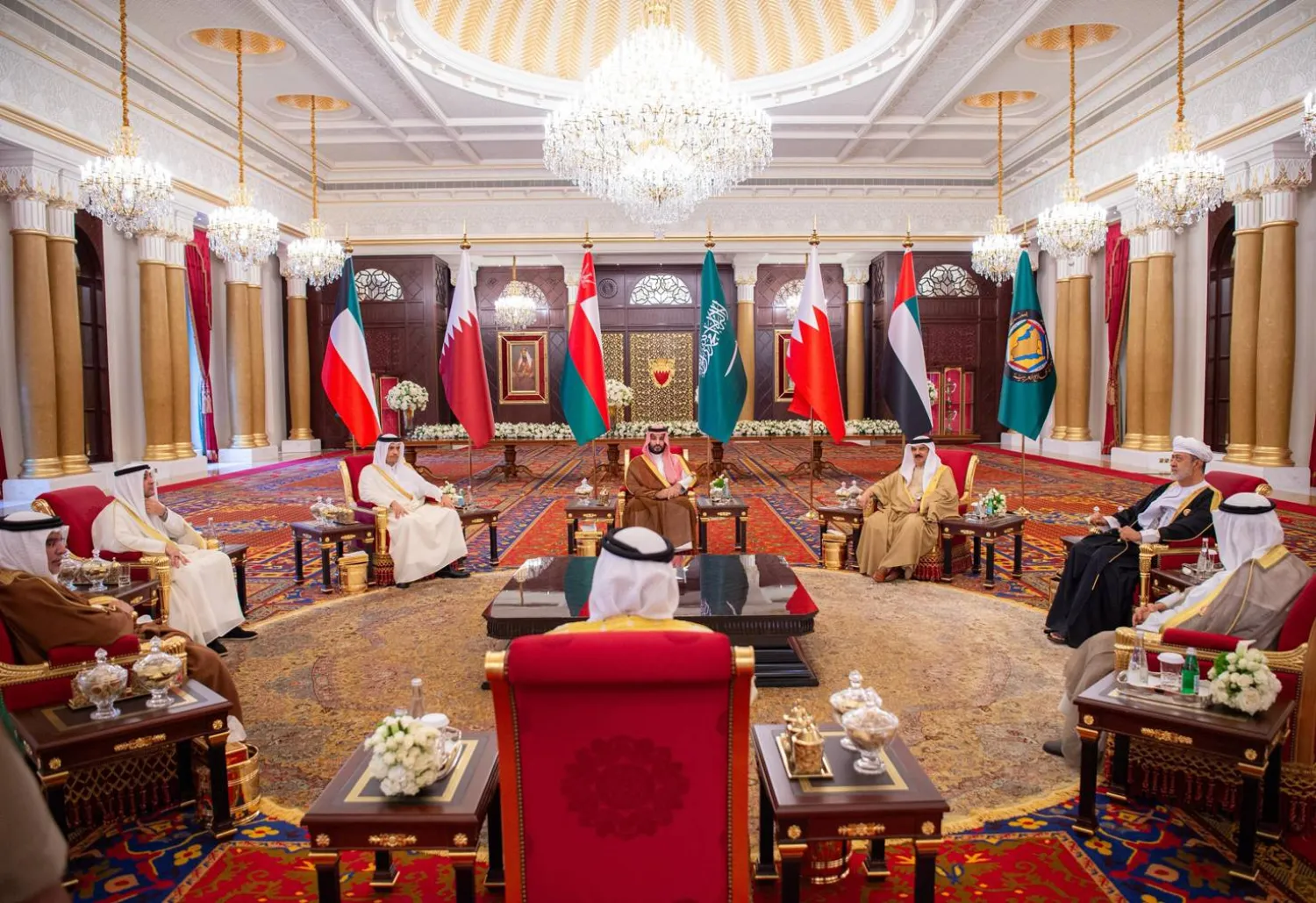 ولي العهد السعودي يرأس وفد بلاده في الدورة الـ46 للمجلس الخليجي الأعلى (واس)