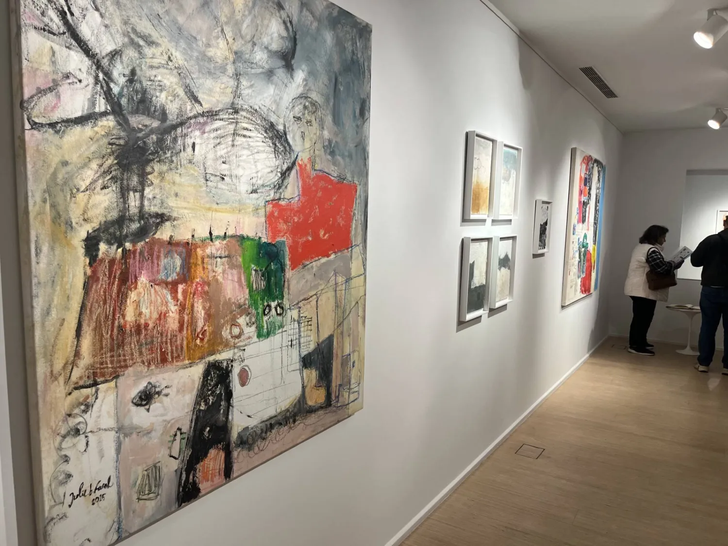 تدور موضوعات لوحات بو فرح بين الخيال والواقع (الشرق الأوسط)