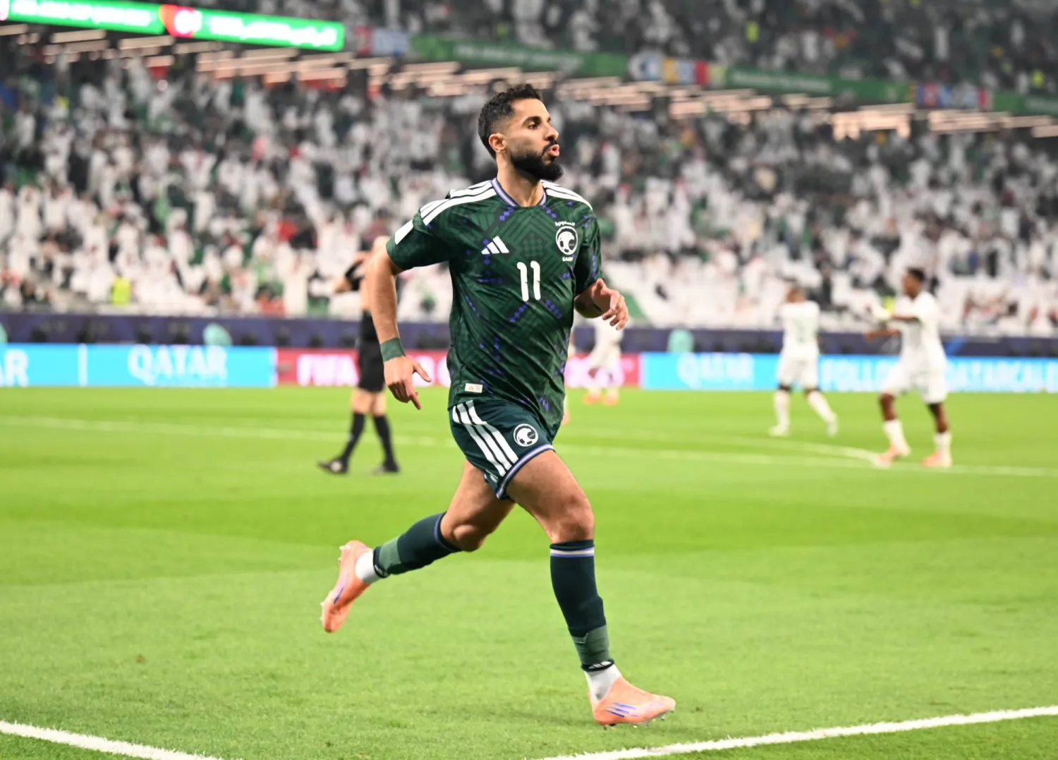 صالح الشهري أحد أبرز أوراق الأخضر الهجومية (تصوير: بشير صالح)