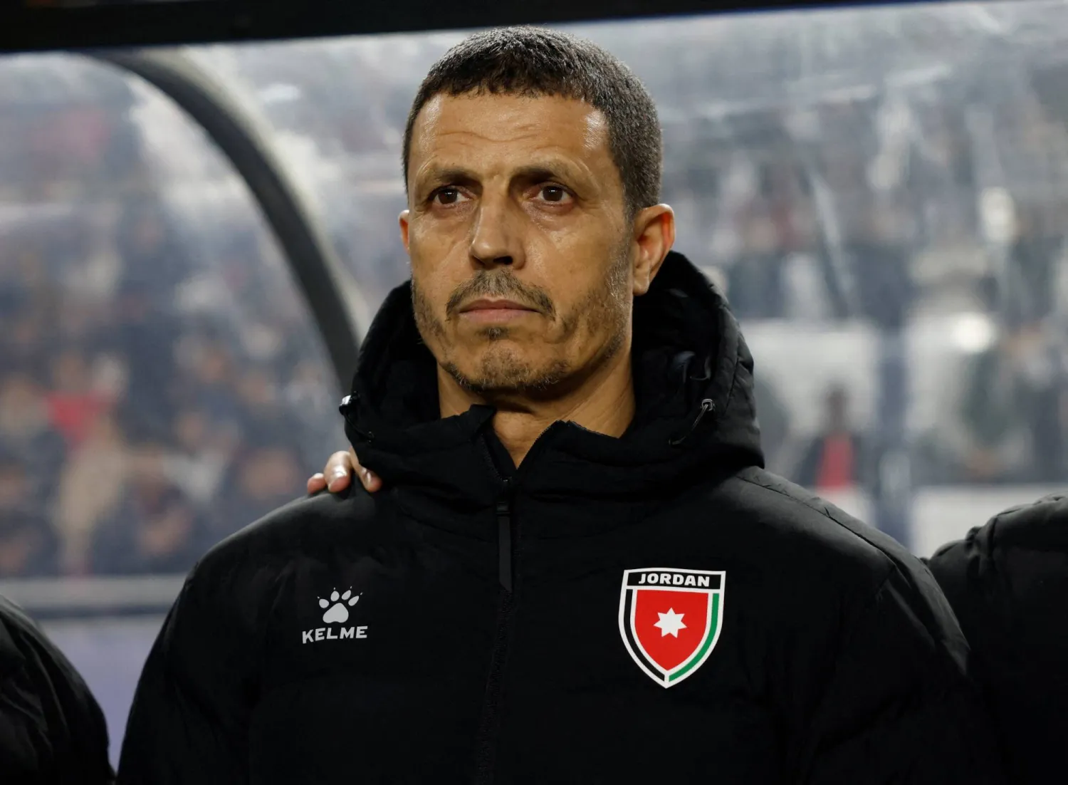 المدير الفني المغربي لمنتخب الأردن لكرة القدم جمال سلامي (رويترز)