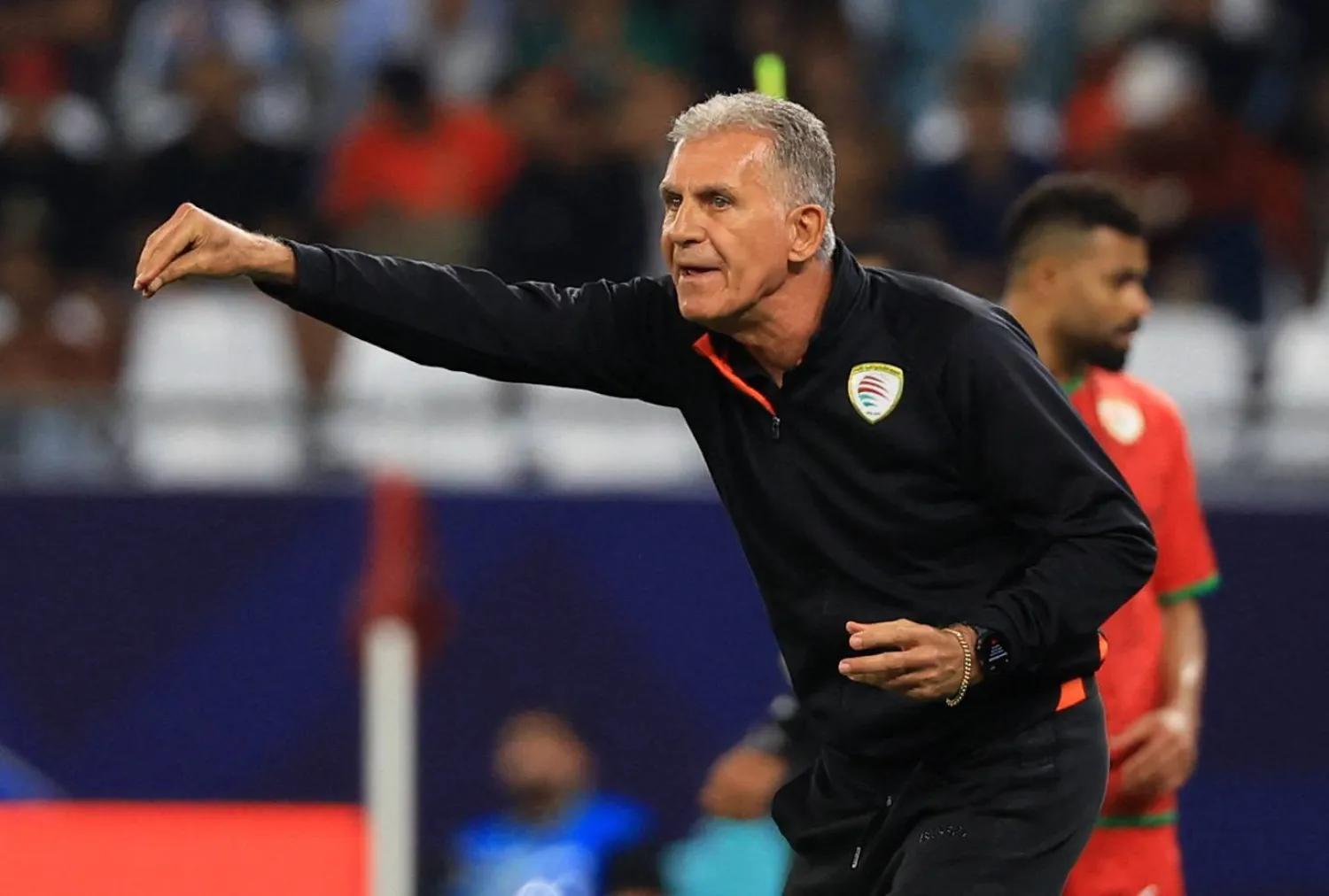 البرتغالي كارلوس كيروش المدير الفني للمنتخب العماني (رويترز)