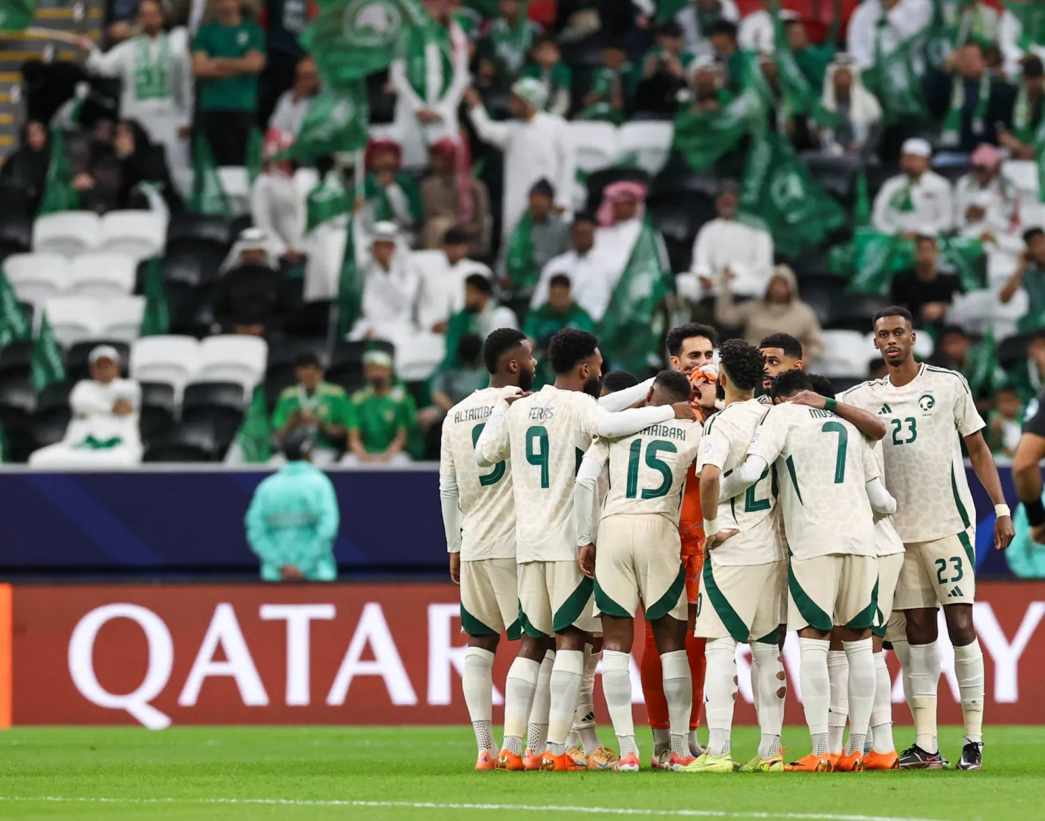 الشهري أكد أن الأخضر سيصل إلى مبتغاه عربيا خطوة بخطوة (تصوير: سعد العنزي)