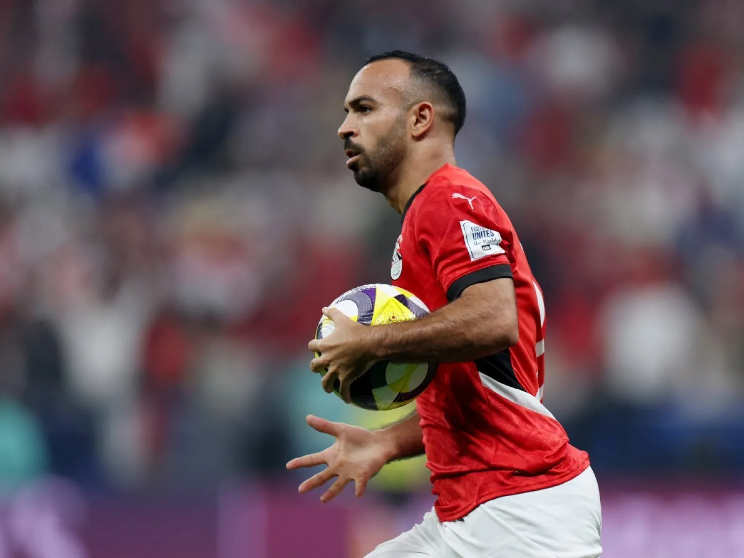 أفشه أحد أبرز أوراق مصر أمام الكويت (رويترز)