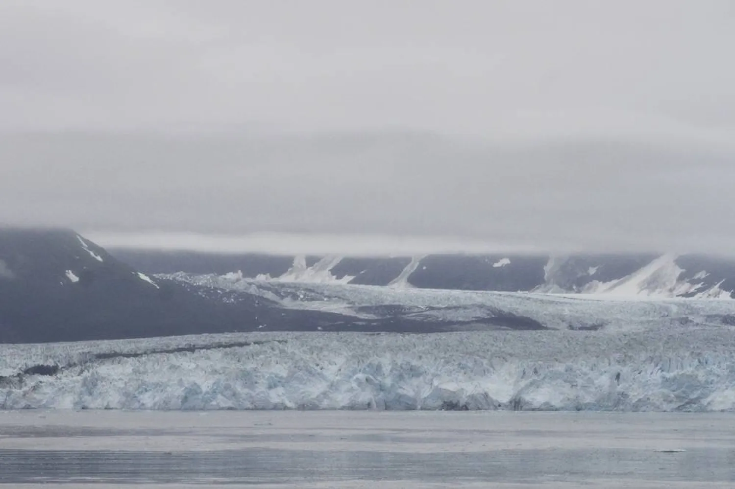  Hubbard Glacier, located near Yakutat, Alaska, is seen on Aug. 1, 2024. (AP) 
