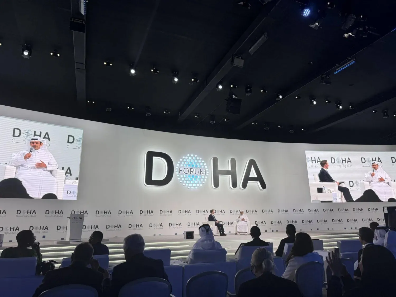 Al-Kaabi speaks at a panel discussion at the Doha Forum 2025. (X) 
