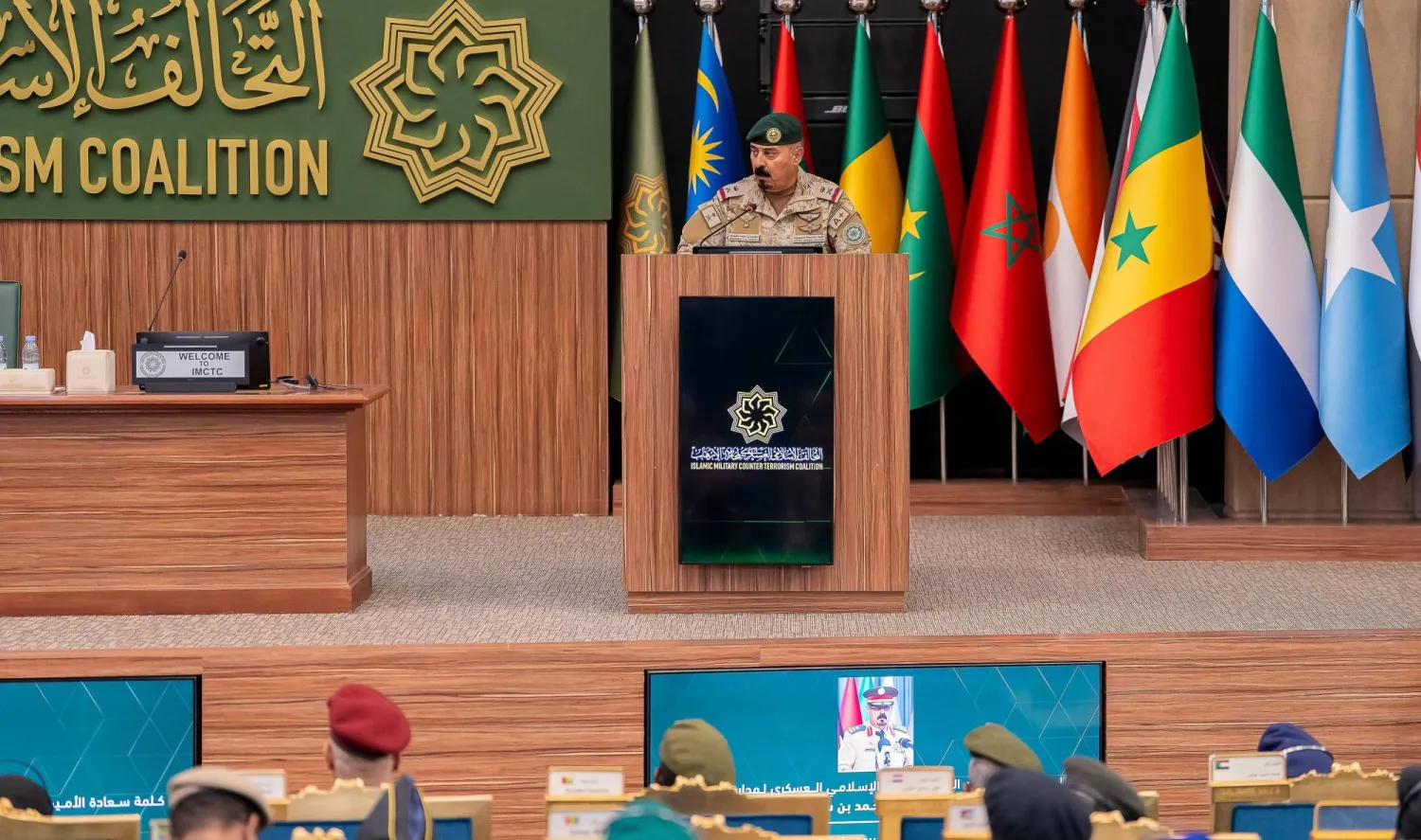 اللواء الطيار الركن محمد المغيدي الأمين العام للتحالف ثمَّن الدعم الكبير الذي تقدمه السعودية لبرامج ومبادرات التحالف (التحالف الإسلامي)