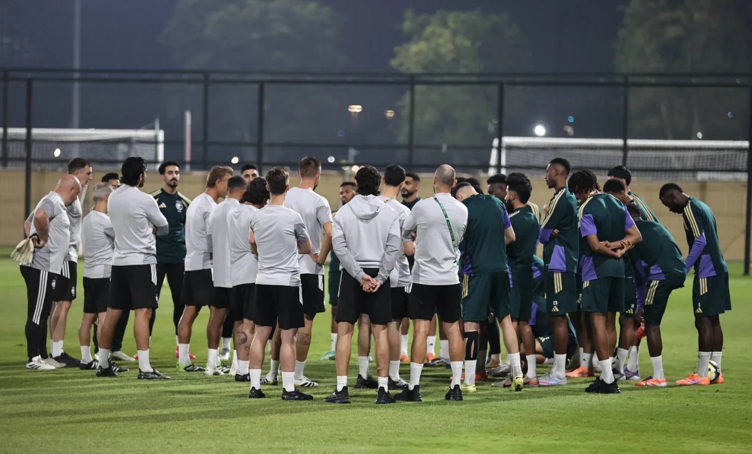 المنتخب السعودي اختتم تحضيراته لمواجهة المغرب (تصوير: سعد العنزي)