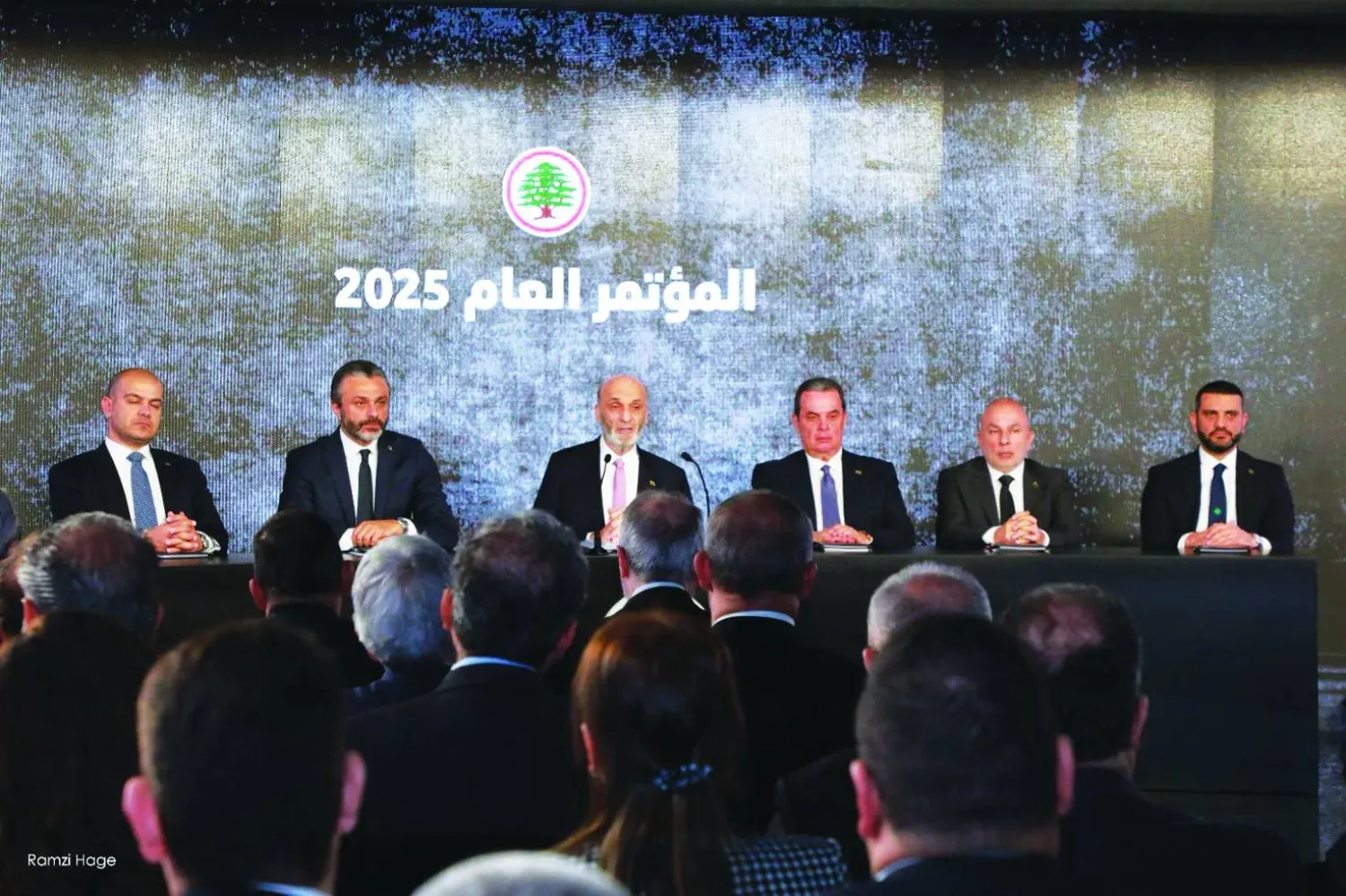 Lübnan Kuvvetleri Partisi lideri Samir Caca, partinin 2025 genel konferansına katıldı (LK)