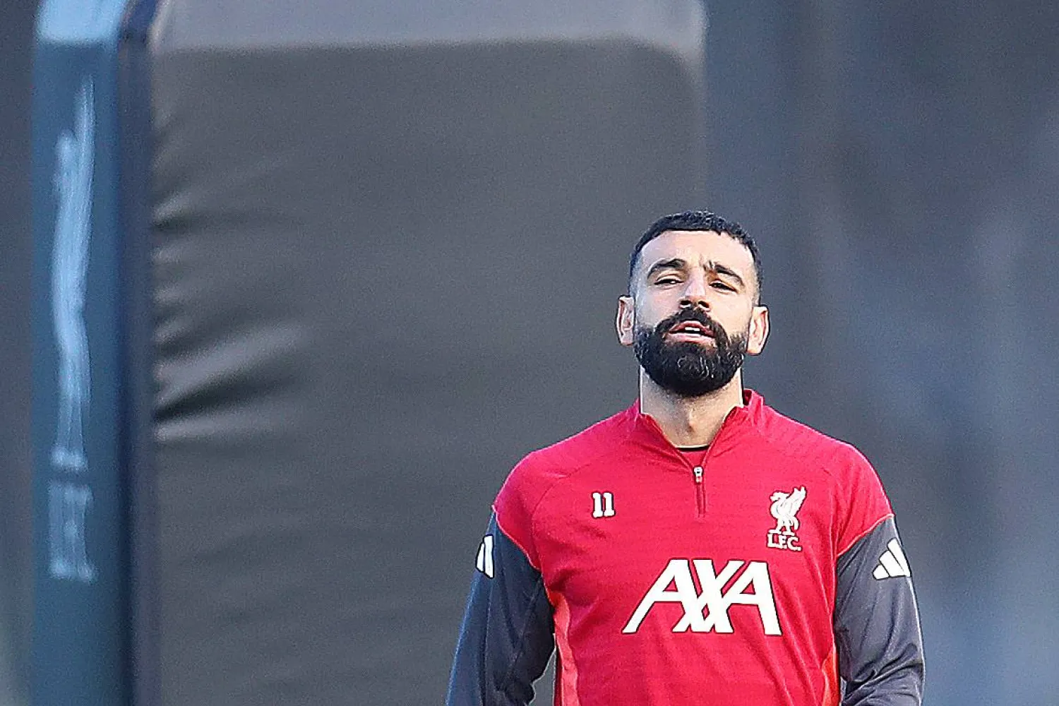 08 December 2025, United Kingdom, Liverpool: Liverpool's Mohamed Salah practices during a training session at the AXA Training Center, ahead of Tuesday's UEFA Champions League soccer match against Inter Milan. Photo: Tim Markland/PA Wire/dpa